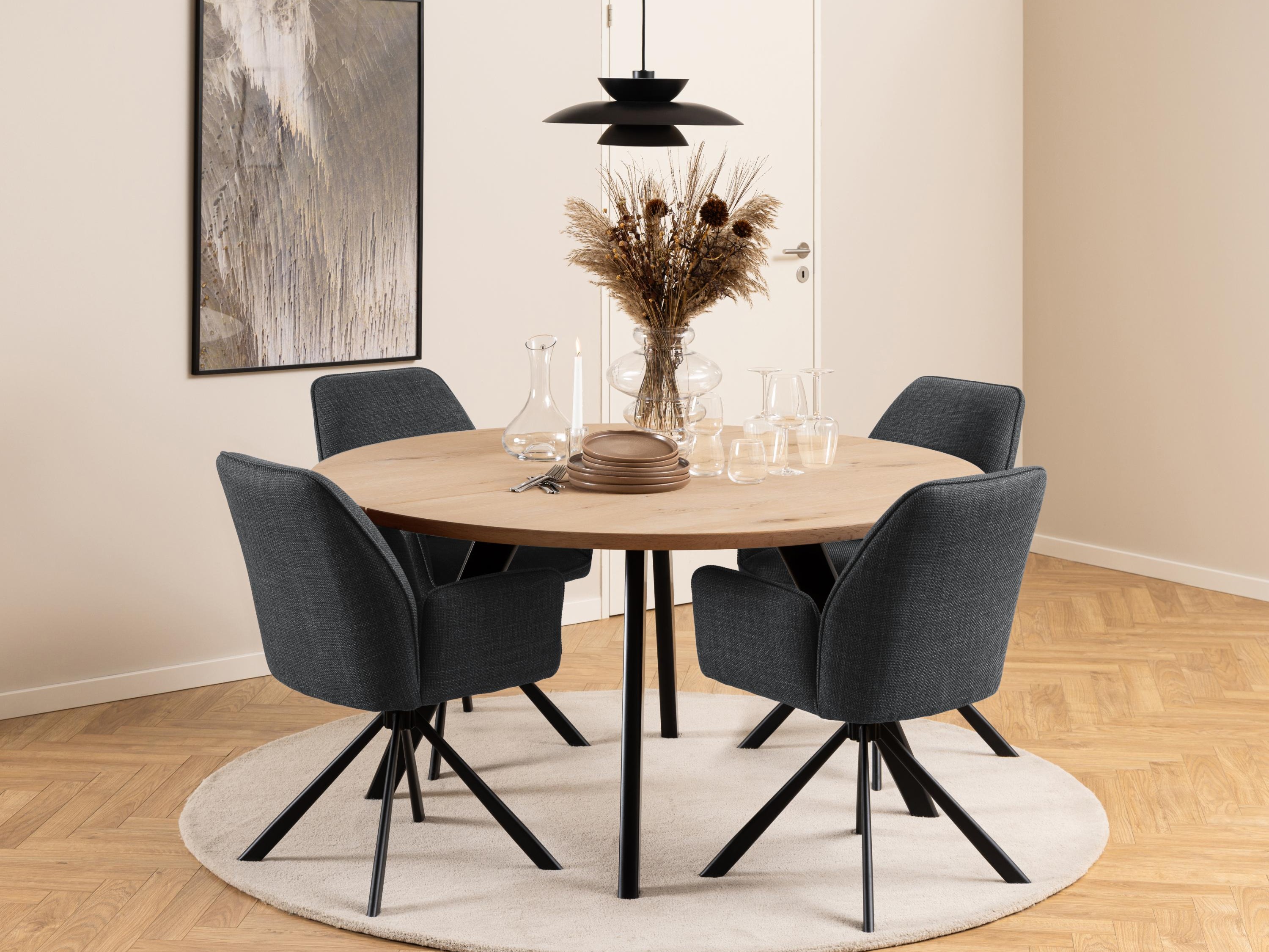 Chaise Norsica 777 (Gris + Noir)