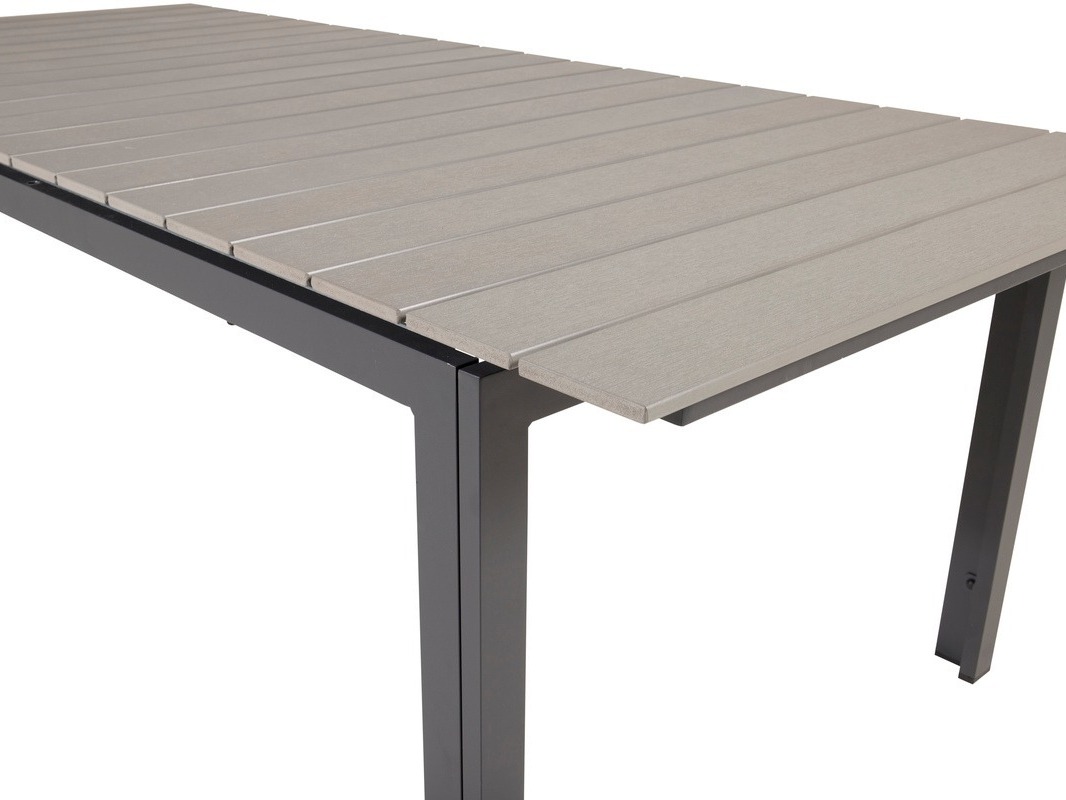 Table de jardin Dallas 668 (Gris + Noir)