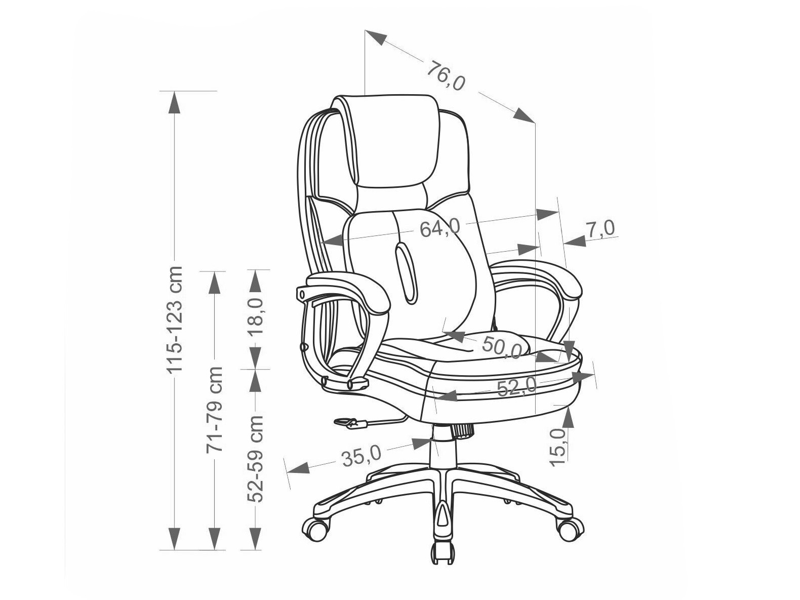 Chaise de bureau Houston 2133