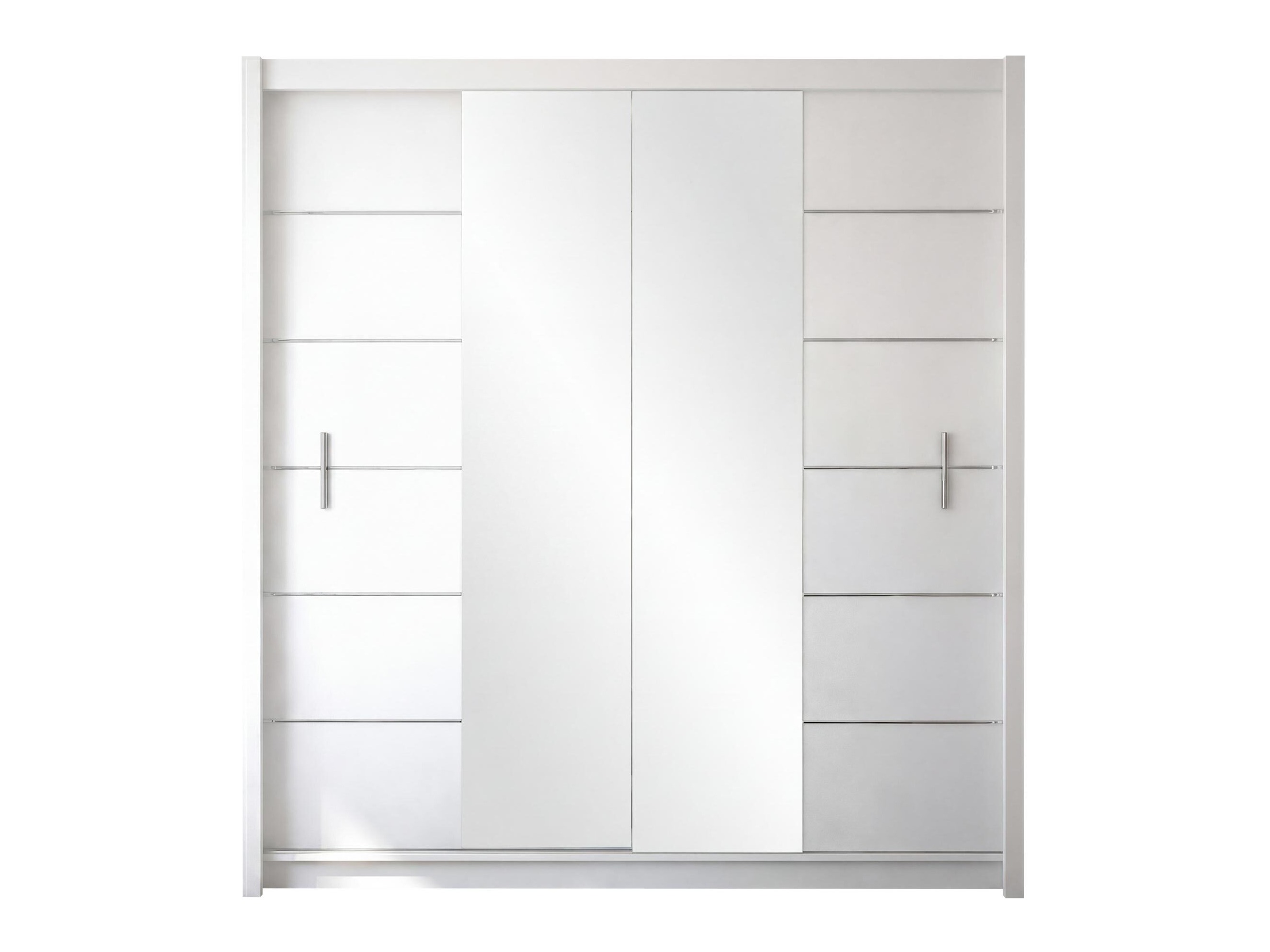 Armoire Honolulu 193 (Blanc + miroir)