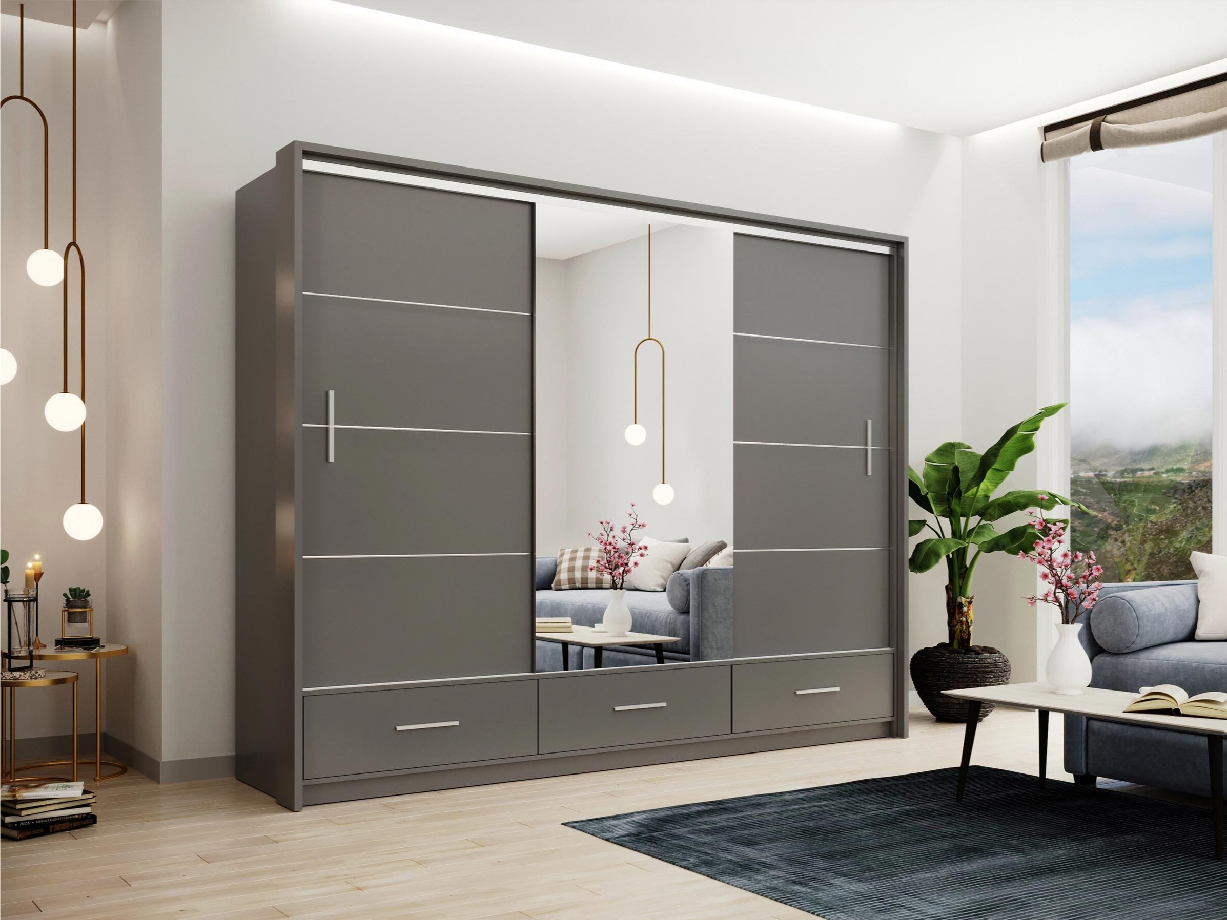 Armoire Honolulu 203 (Graphite)
