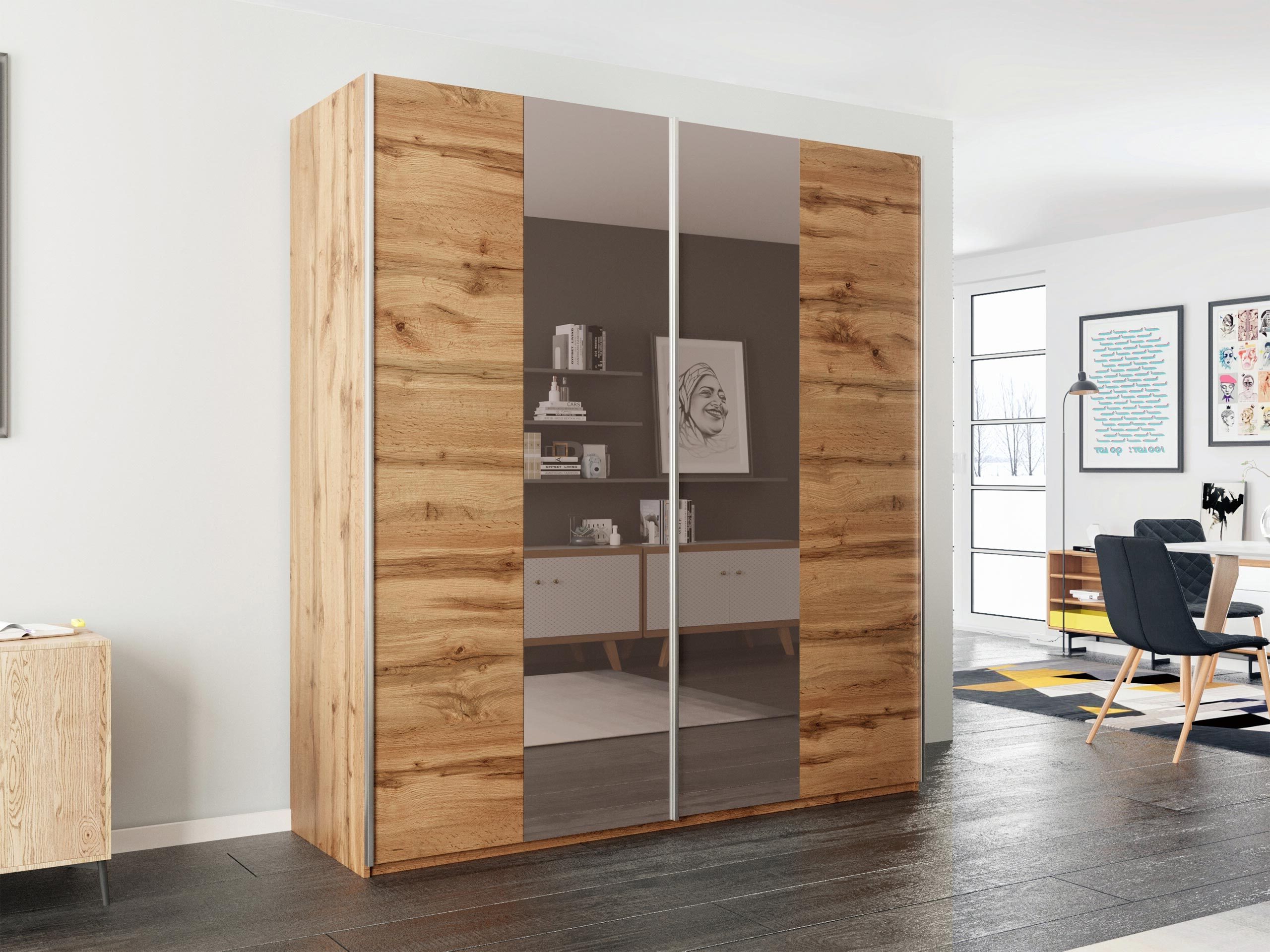 Armoire Honolulu 128 (Chêne wotan)