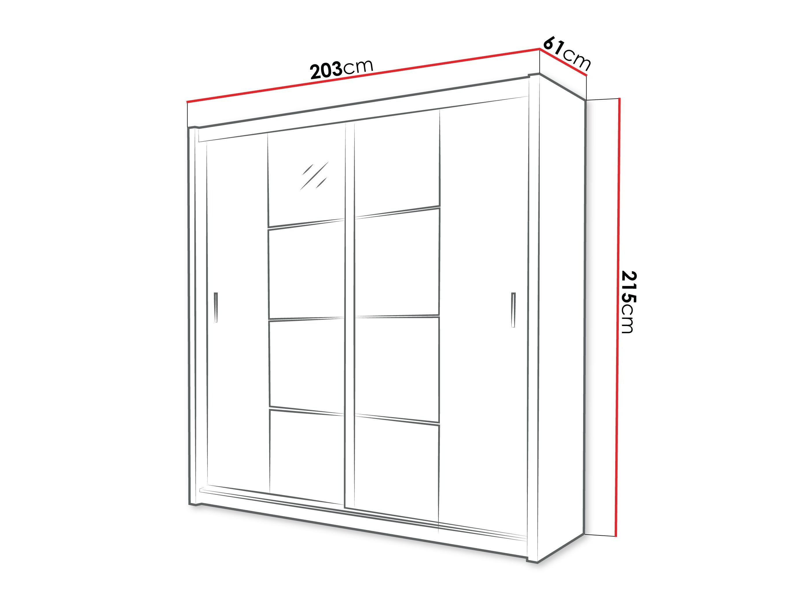 Armoire Honolulu 207 (Graphite)