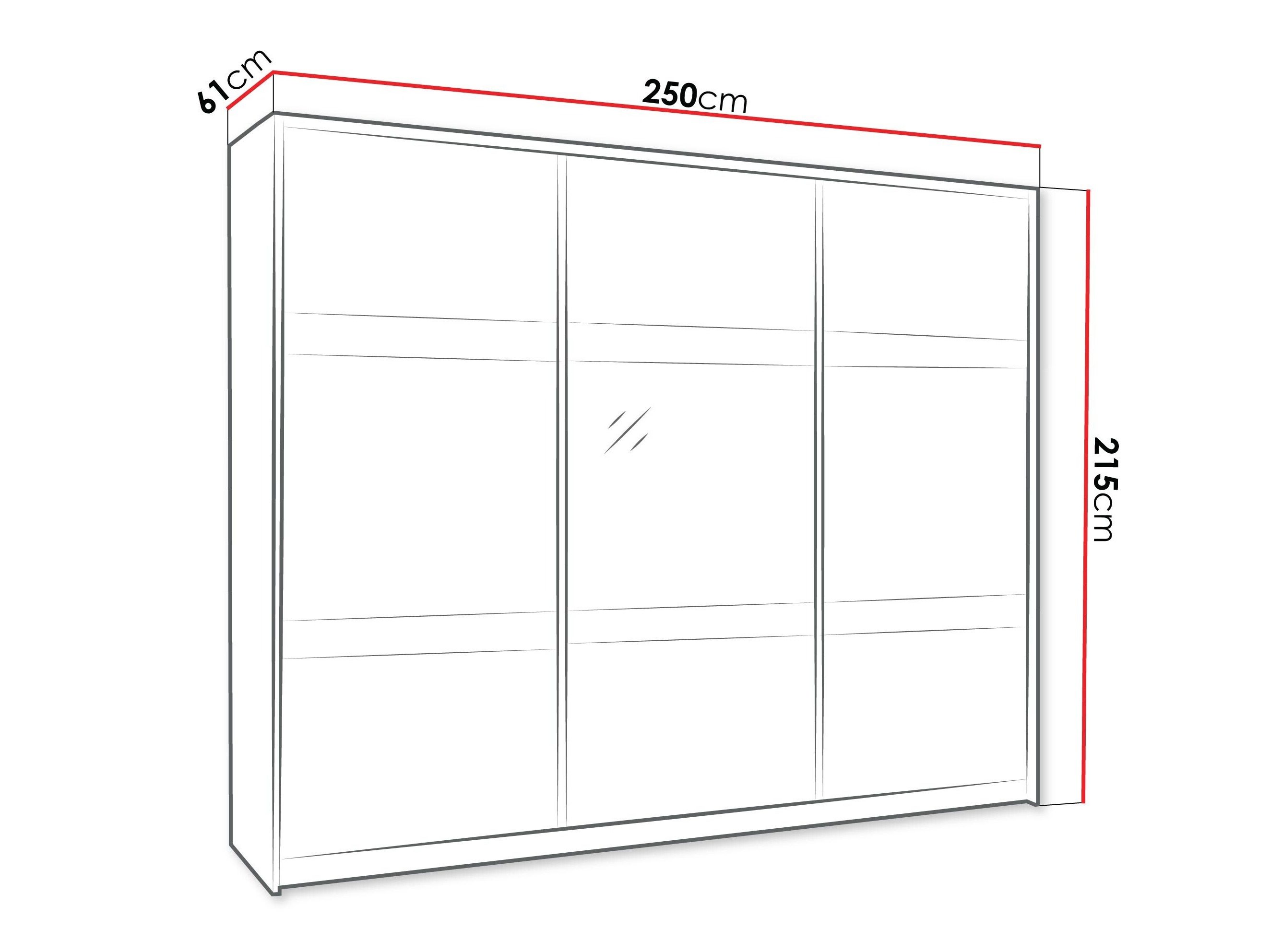 Armoire Honolulu 109 (Blanc + Canyon chêne)