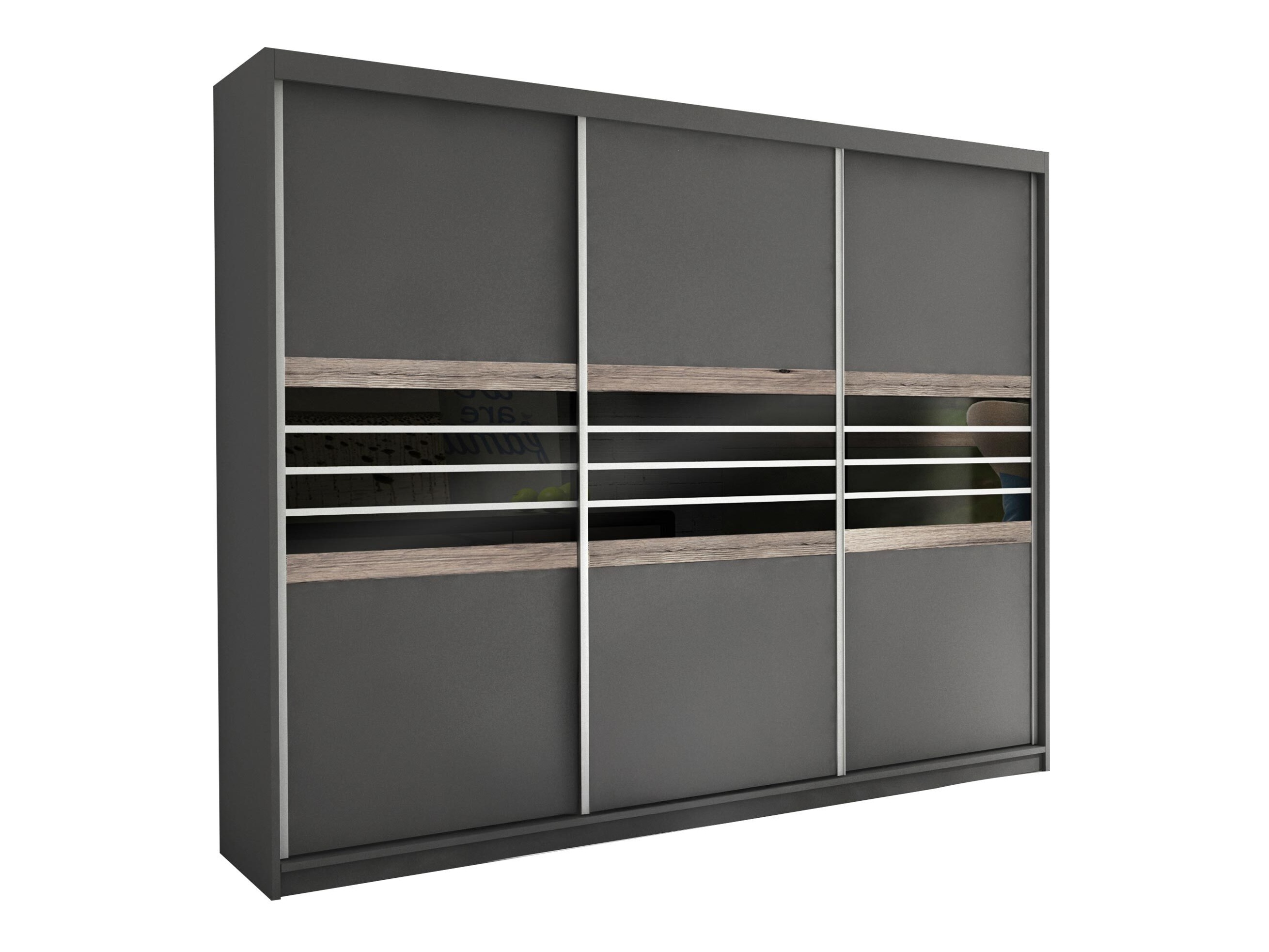 Armoire Honolulu 116 (Lava + Noir)