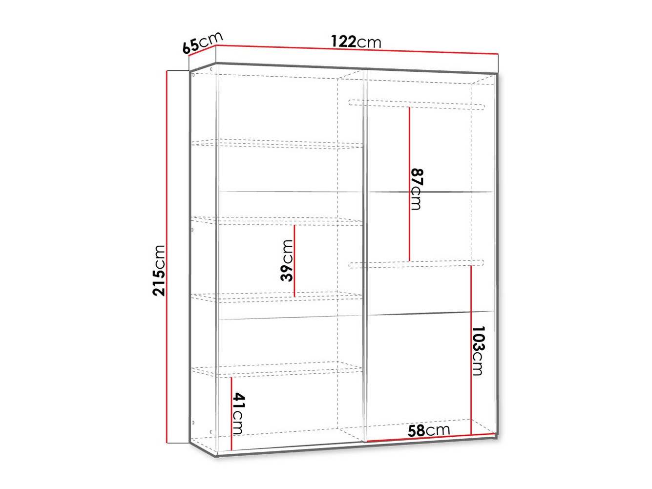 Armoire Honolulu 123 (Blanc)