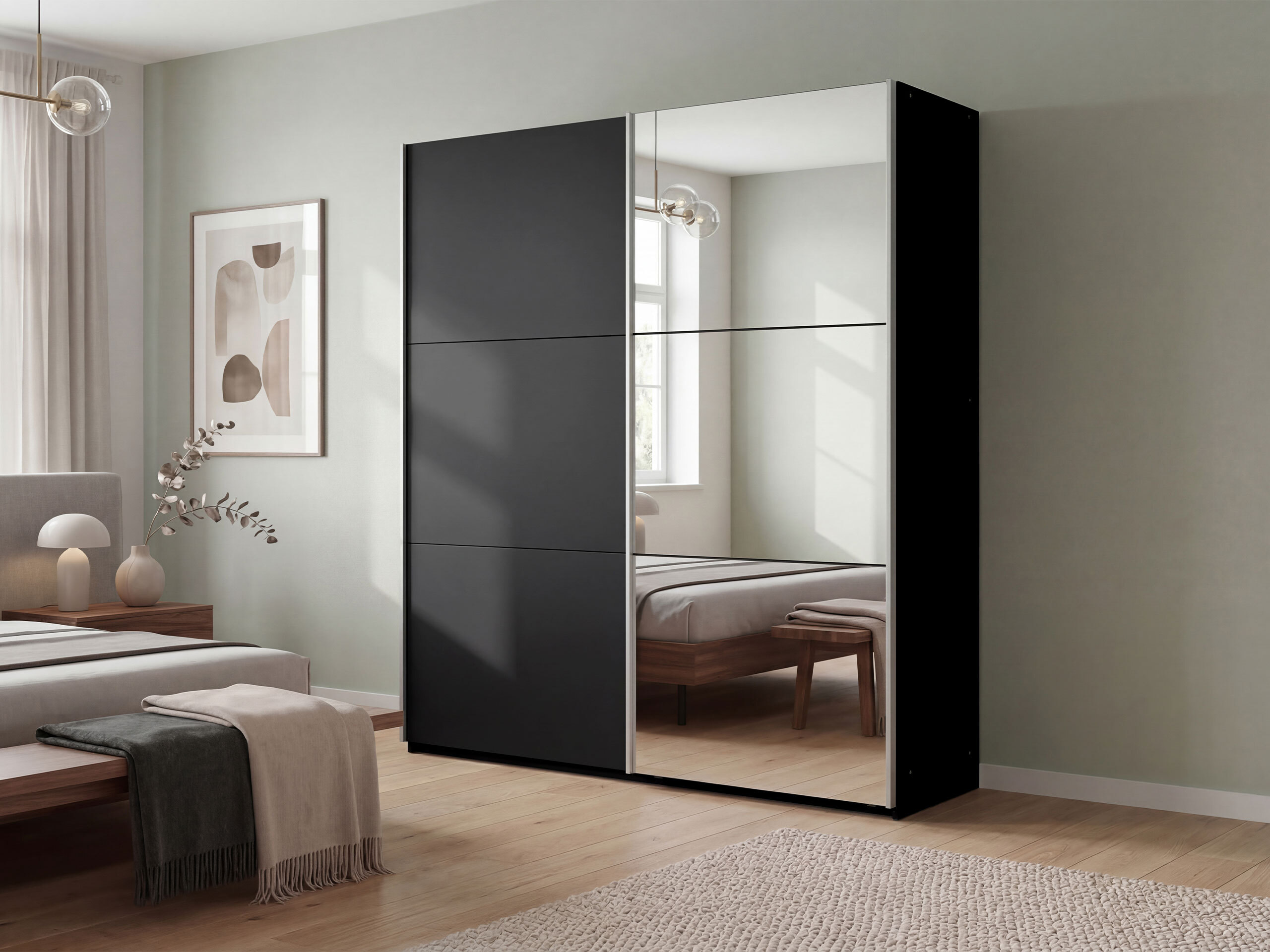 Armoire Honolulu 124 (Noir)