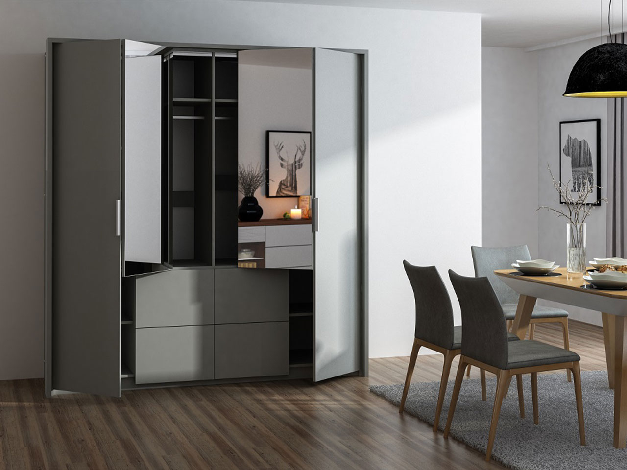 Armoire Honolulu 139 (Blanc)