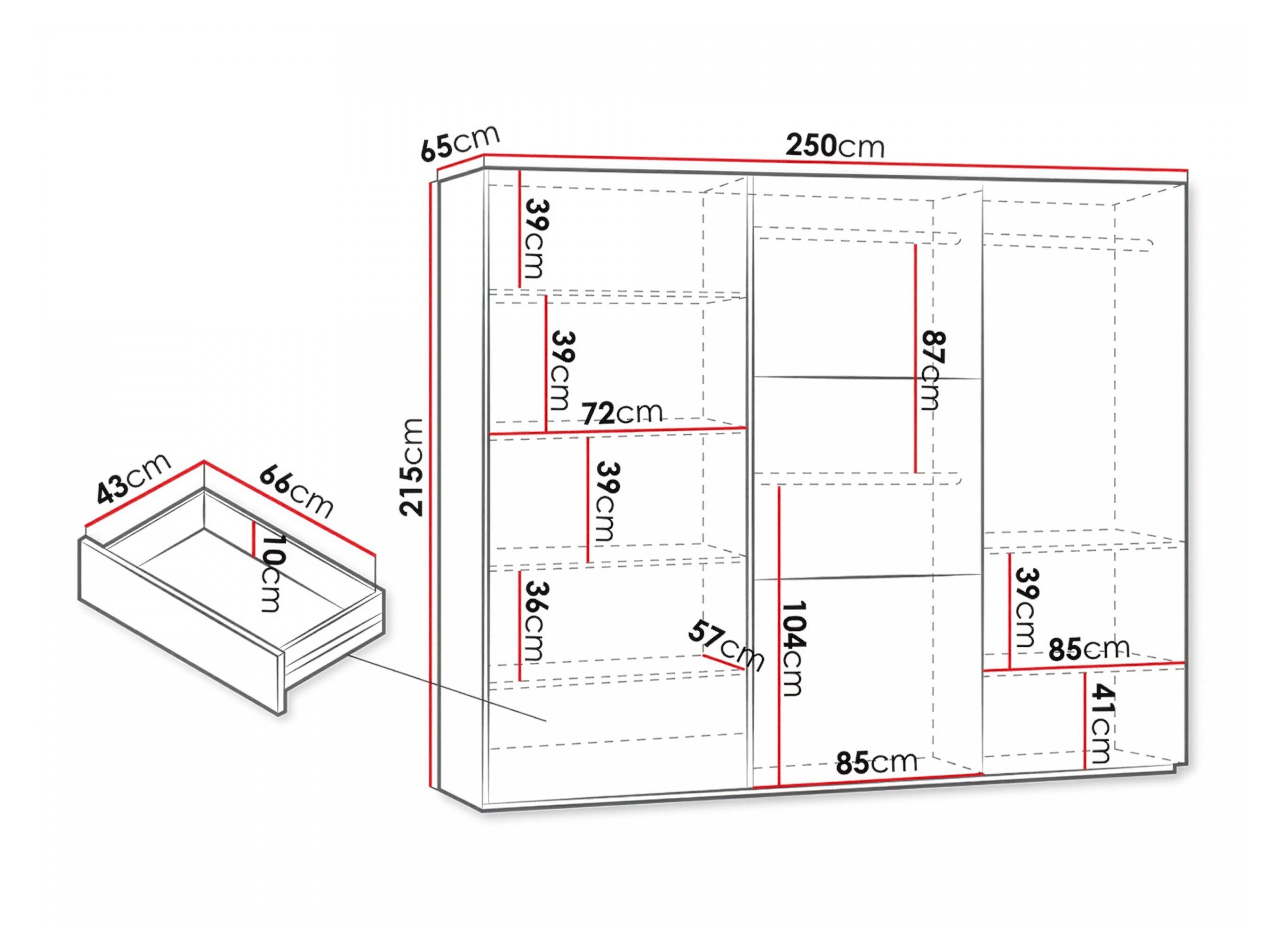 Armoire Honolulu 126 (Graphite)