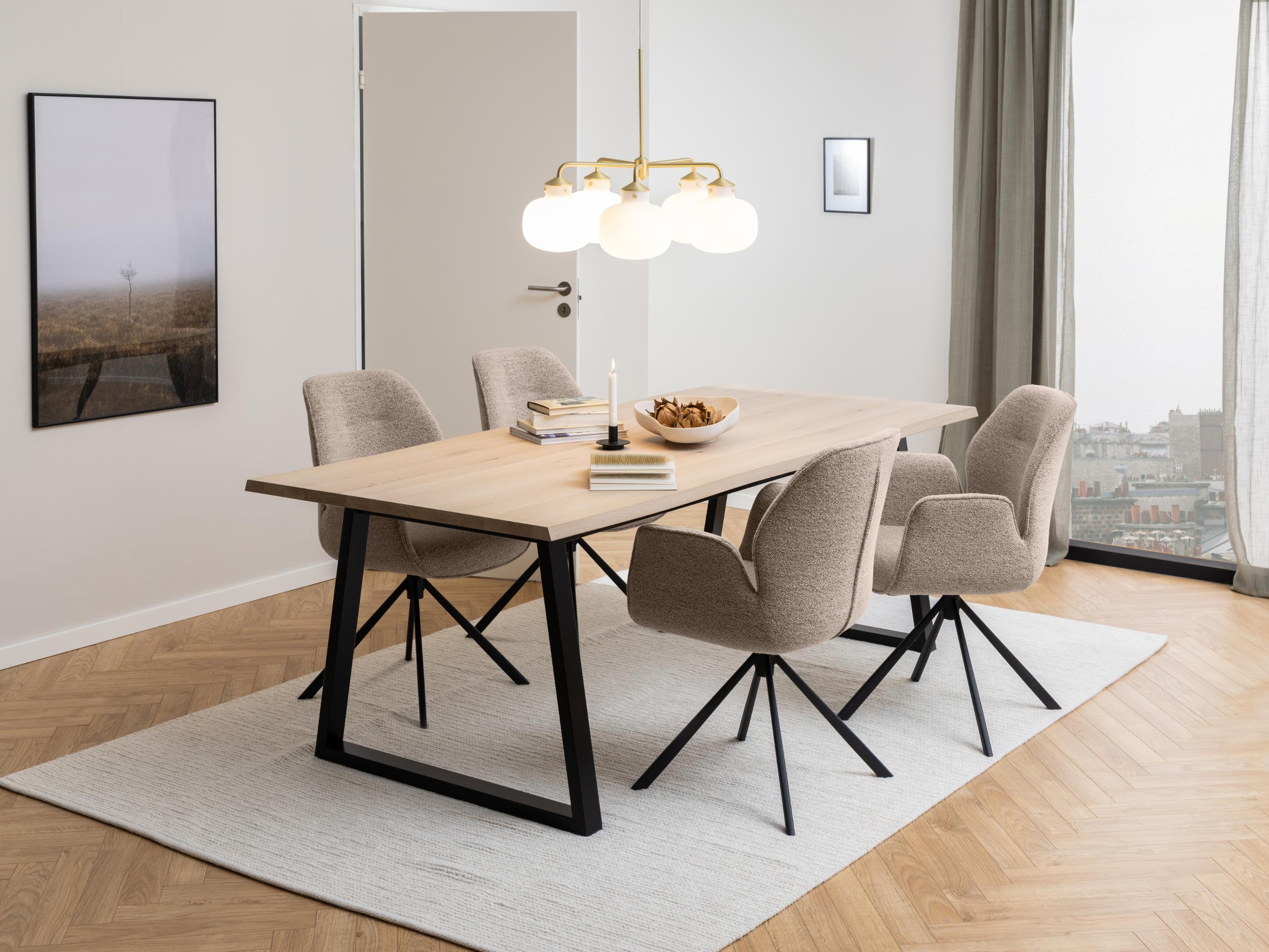 Chaise Norsica 696 (Beige + Noir)