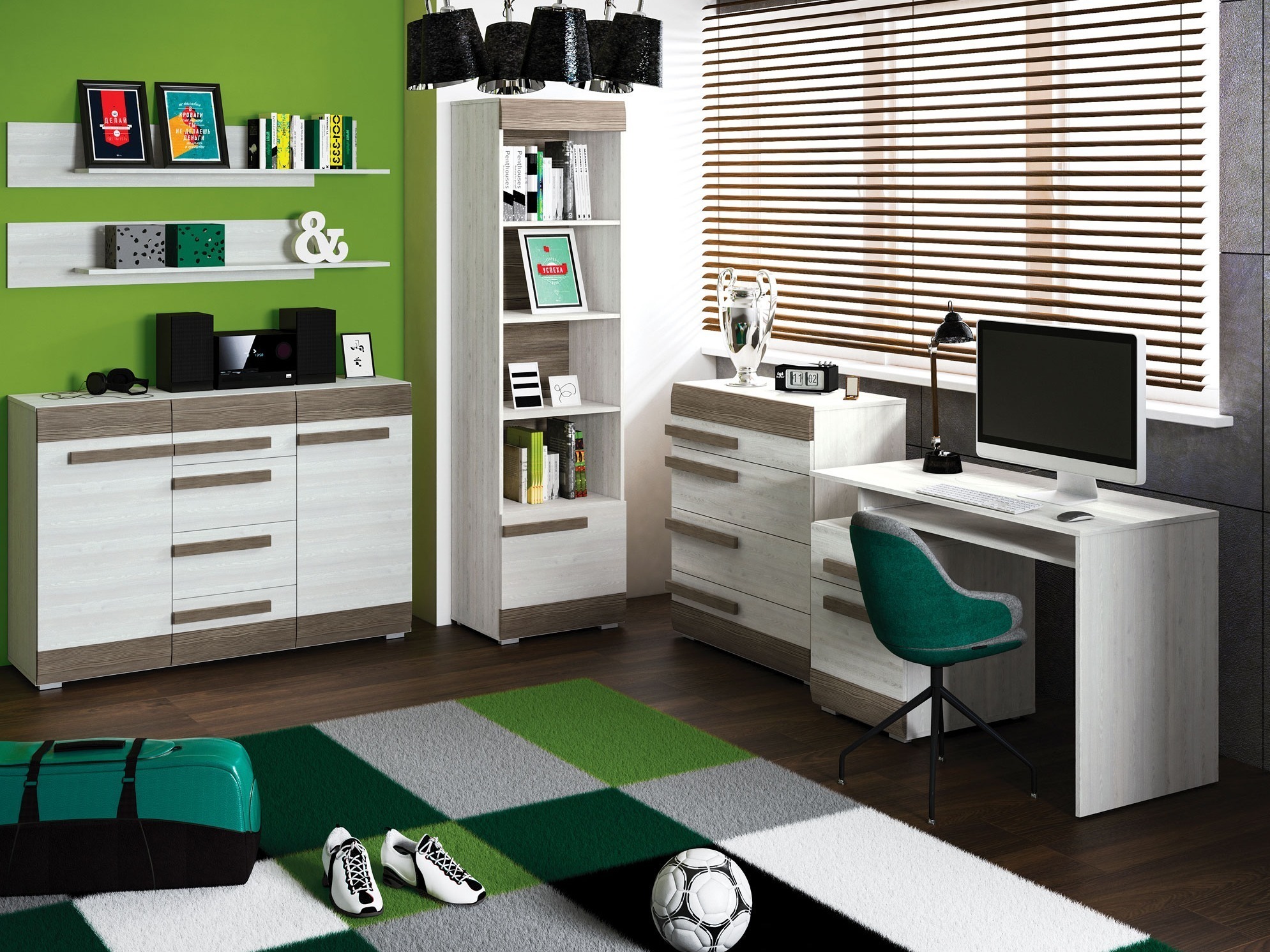 Ensemble de bureau à domicile Alcala 114