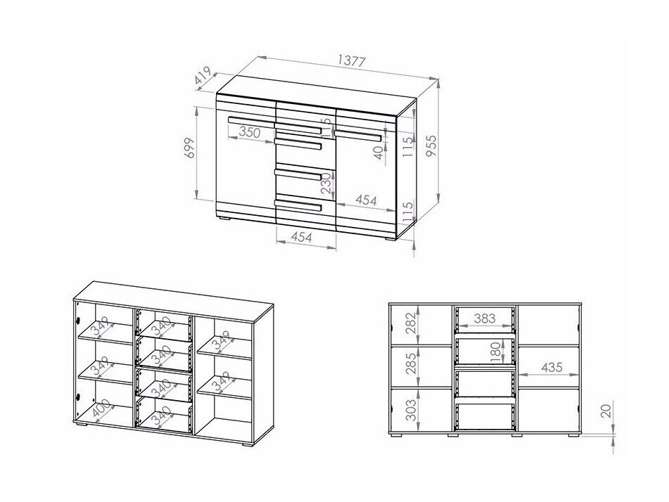 Ensemble de bureau à domicile Alcala 114