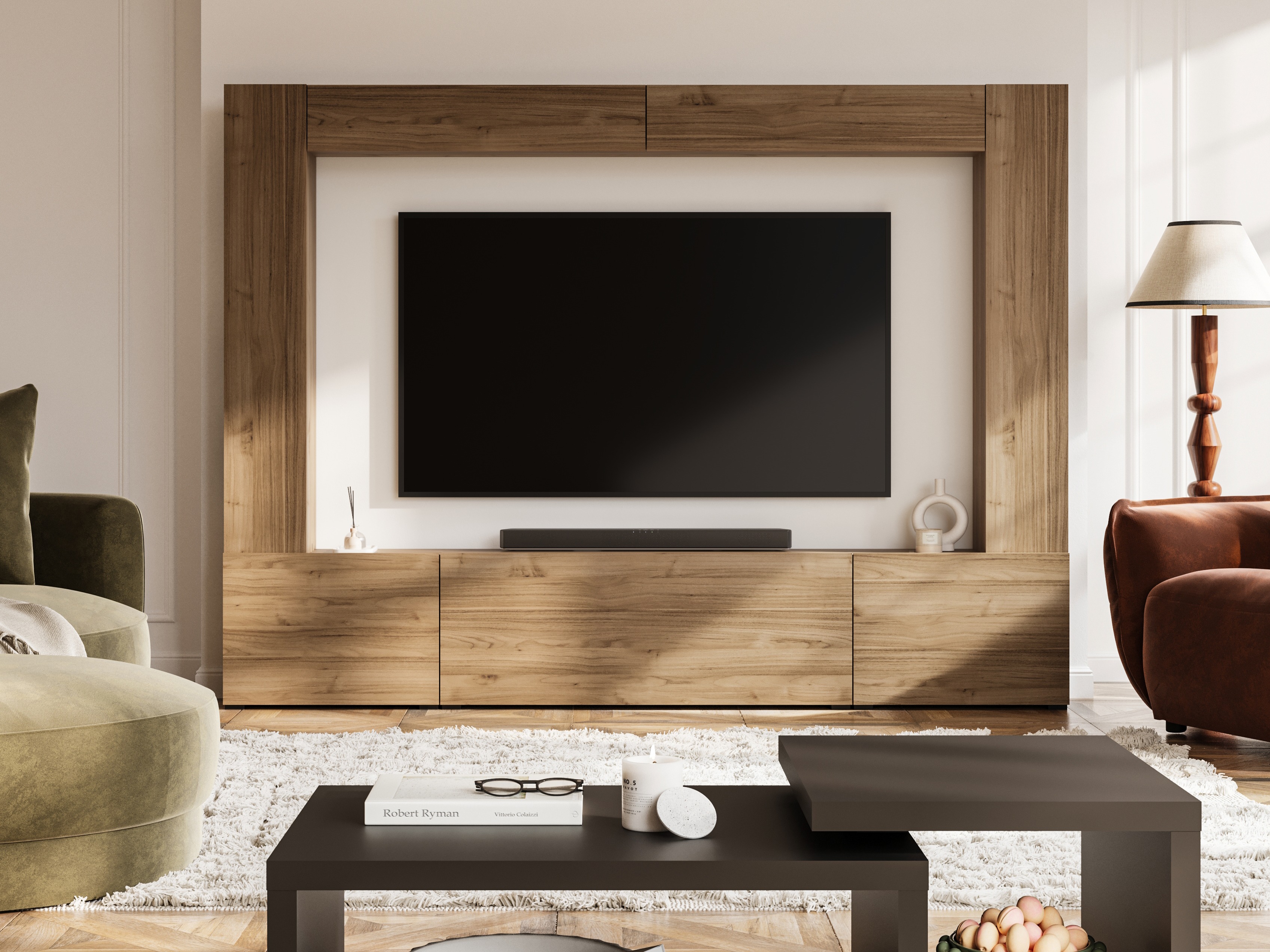 Ensemble de salon Austin 392 (Noyer)