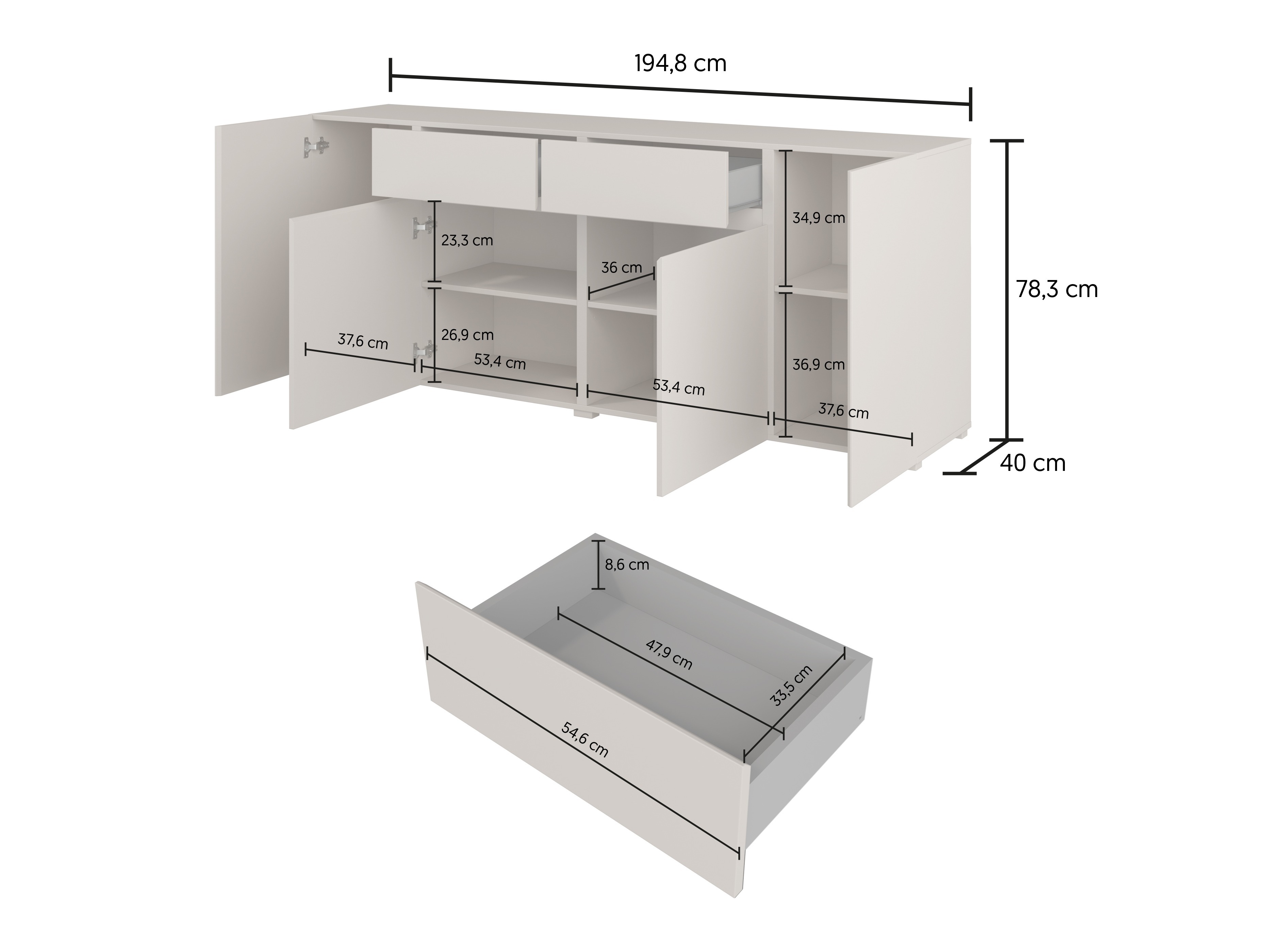 Commode Elbleve 103 (Cachemire)