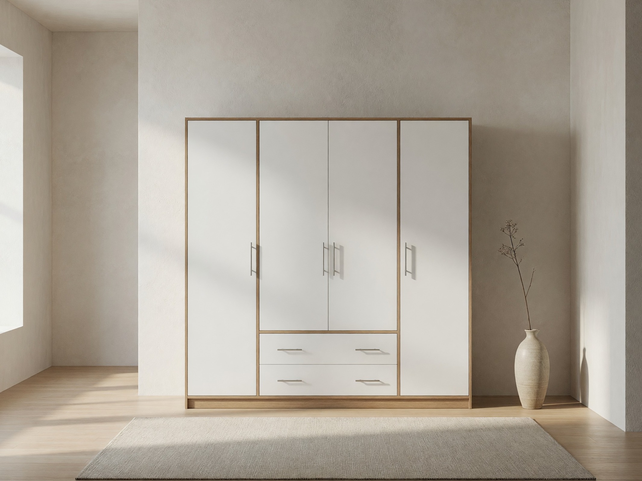 Armoire Cavmero 100 (Sonoma chêne + Blanc)