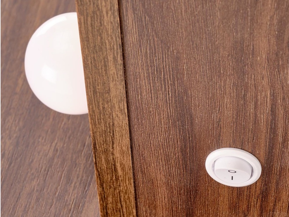 Coiffeuse Houston Gaudium (Cachemire + Noyer)
