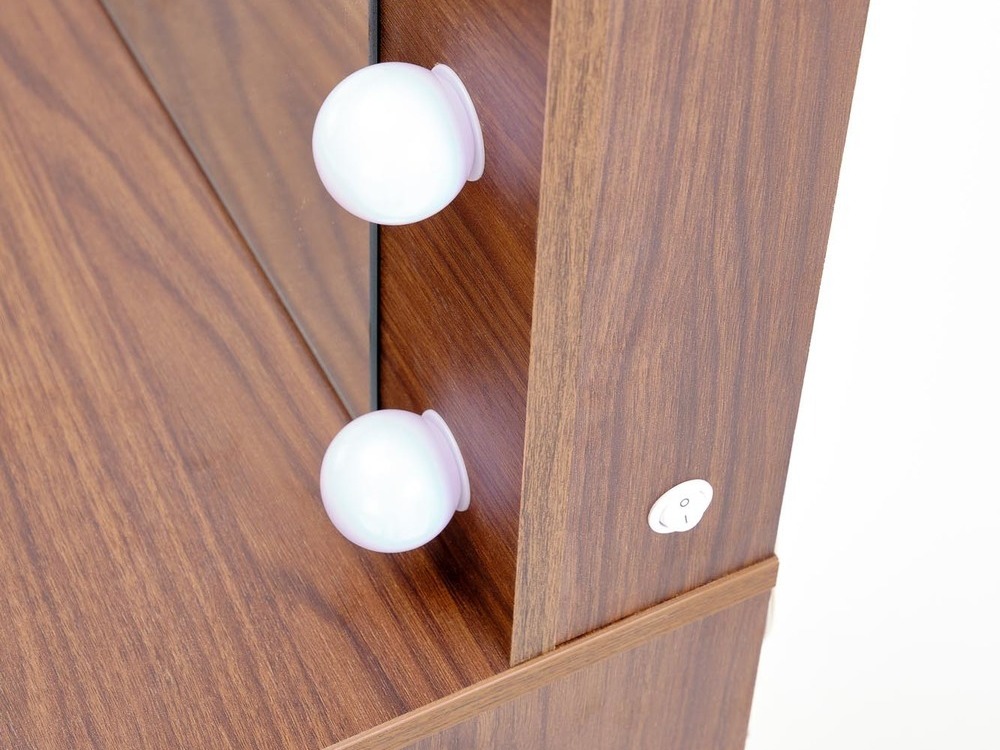 Coiffeuse Houston Gaudium I (Cachemire + Noyer)