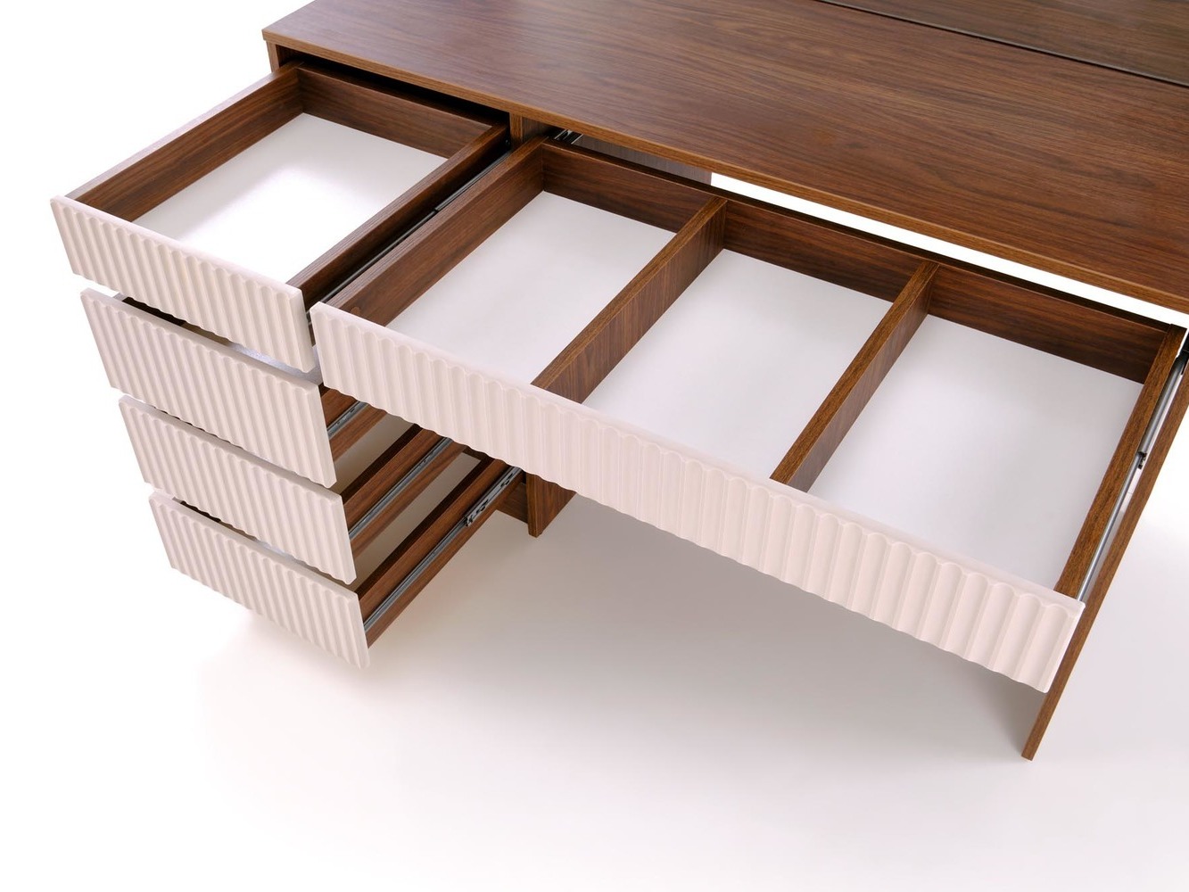 Coiffeuse Houston Gaudium I (Cachemire + Noyer)