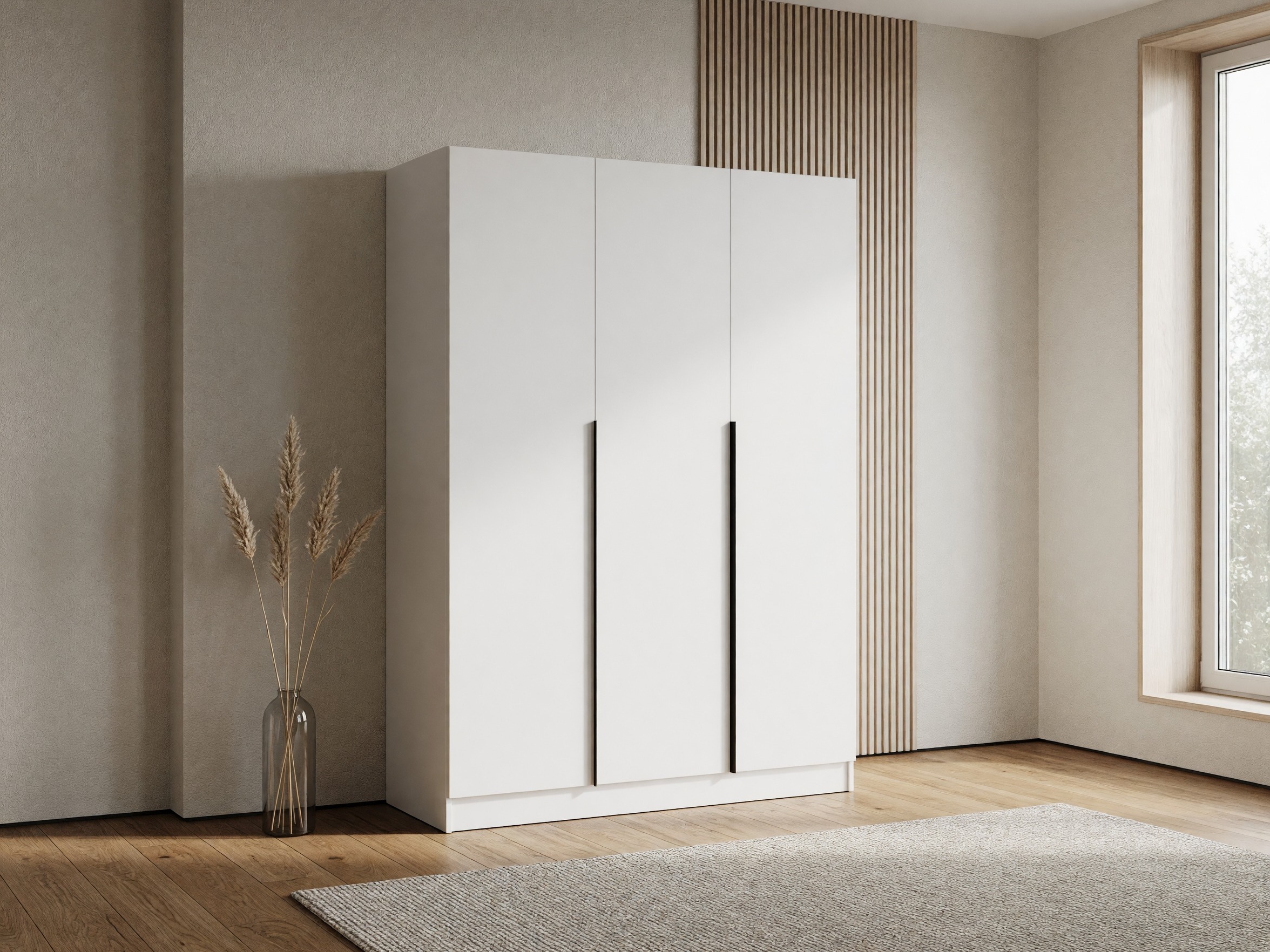 Armoire Mandeville 369 (Blanc + Noir)