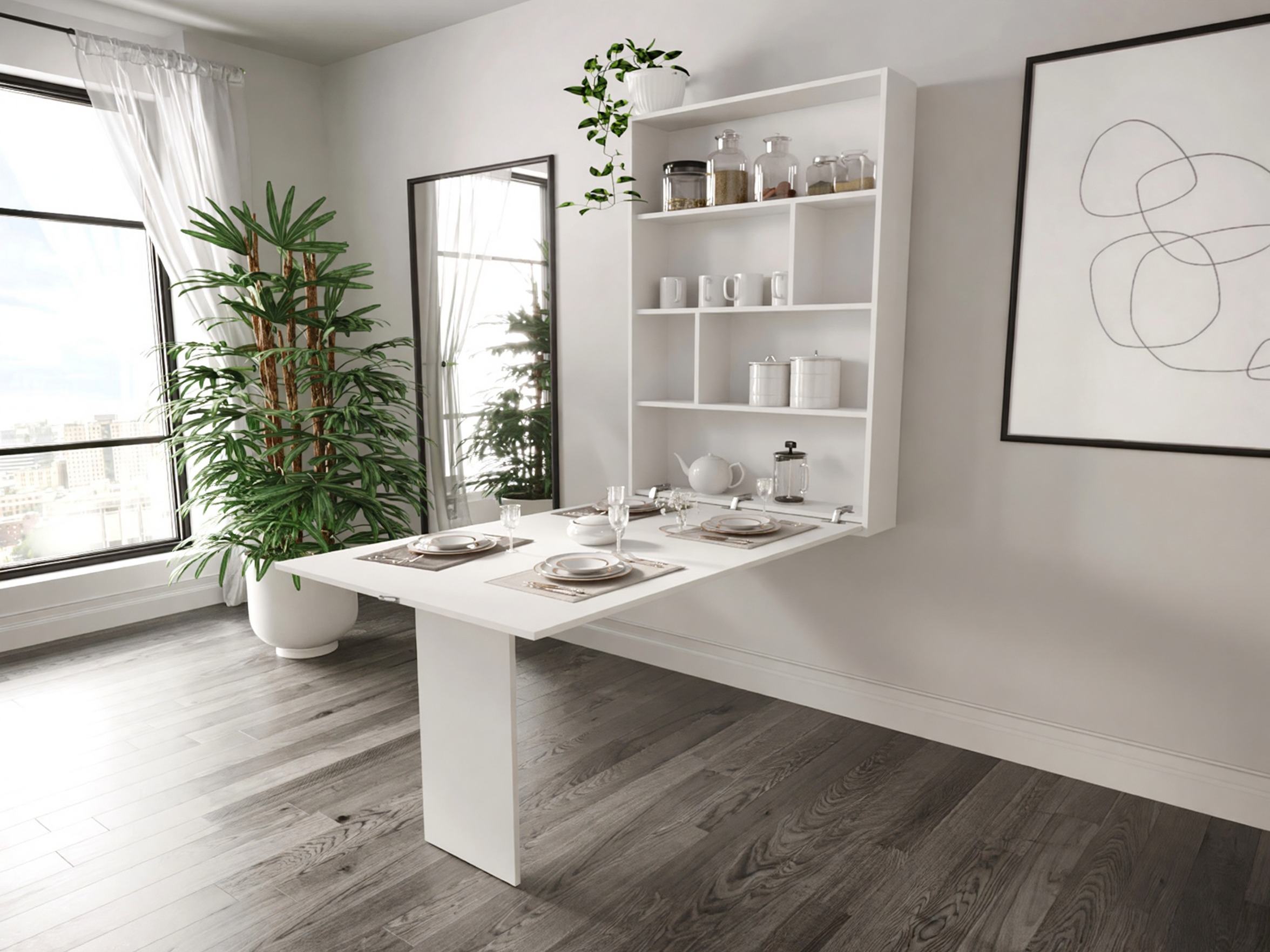 Table pliante Pinis III (Blanc)