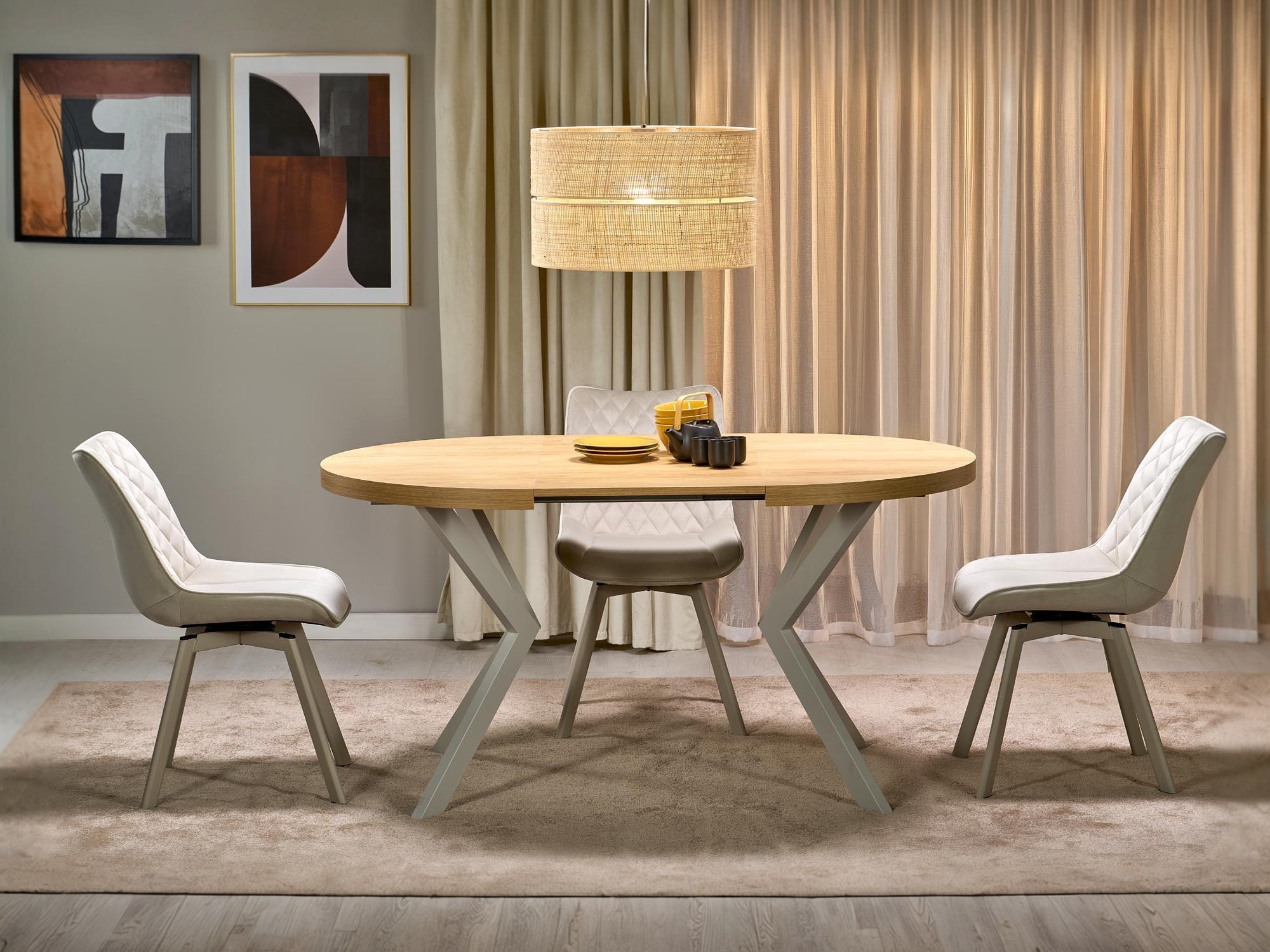 Table Houston 1495 (Chêne + Cachemire)