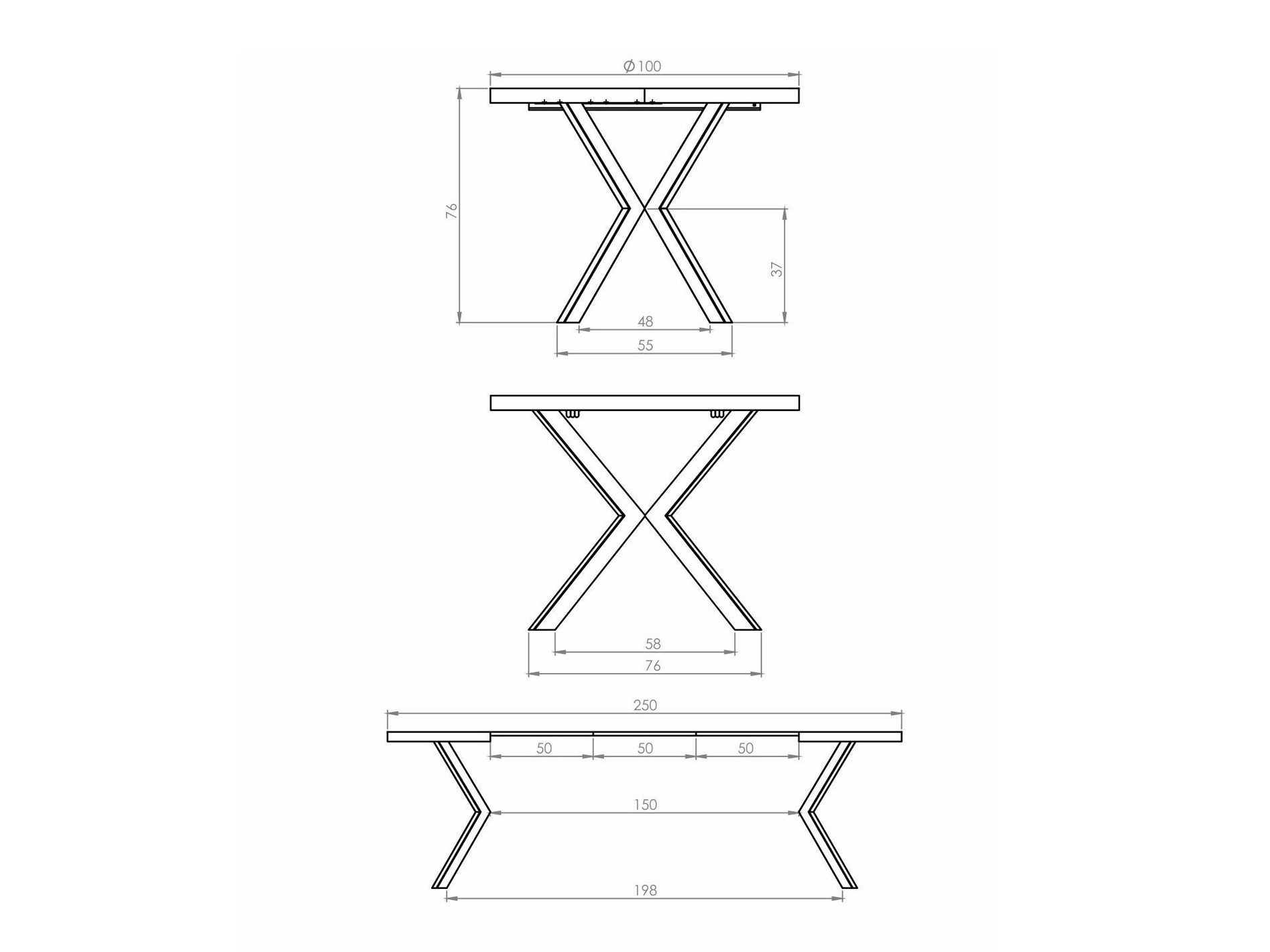 Table Houston 1495 (Chêne + Cachemire)