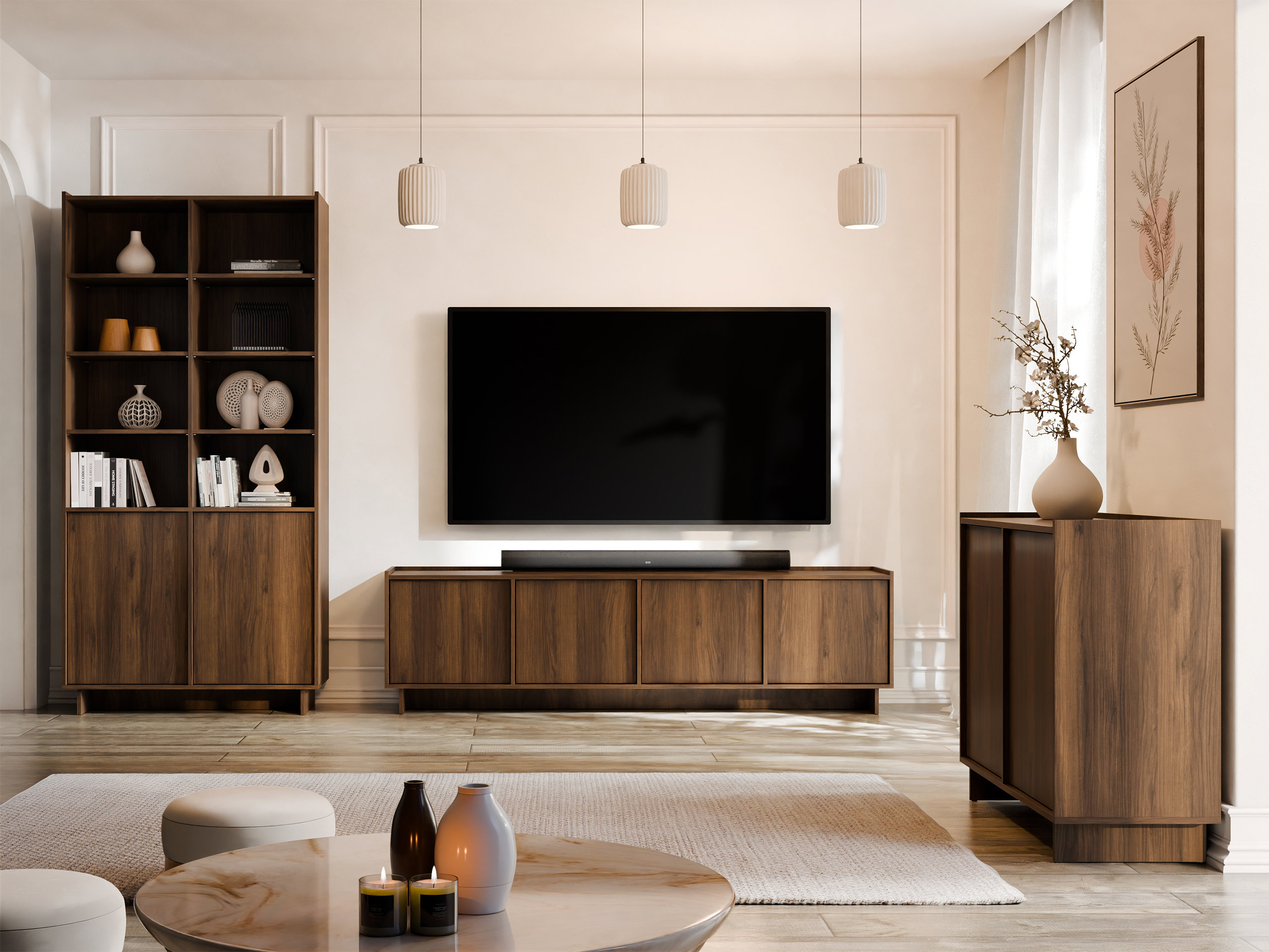 Meuble TV Pirum (Noyer)