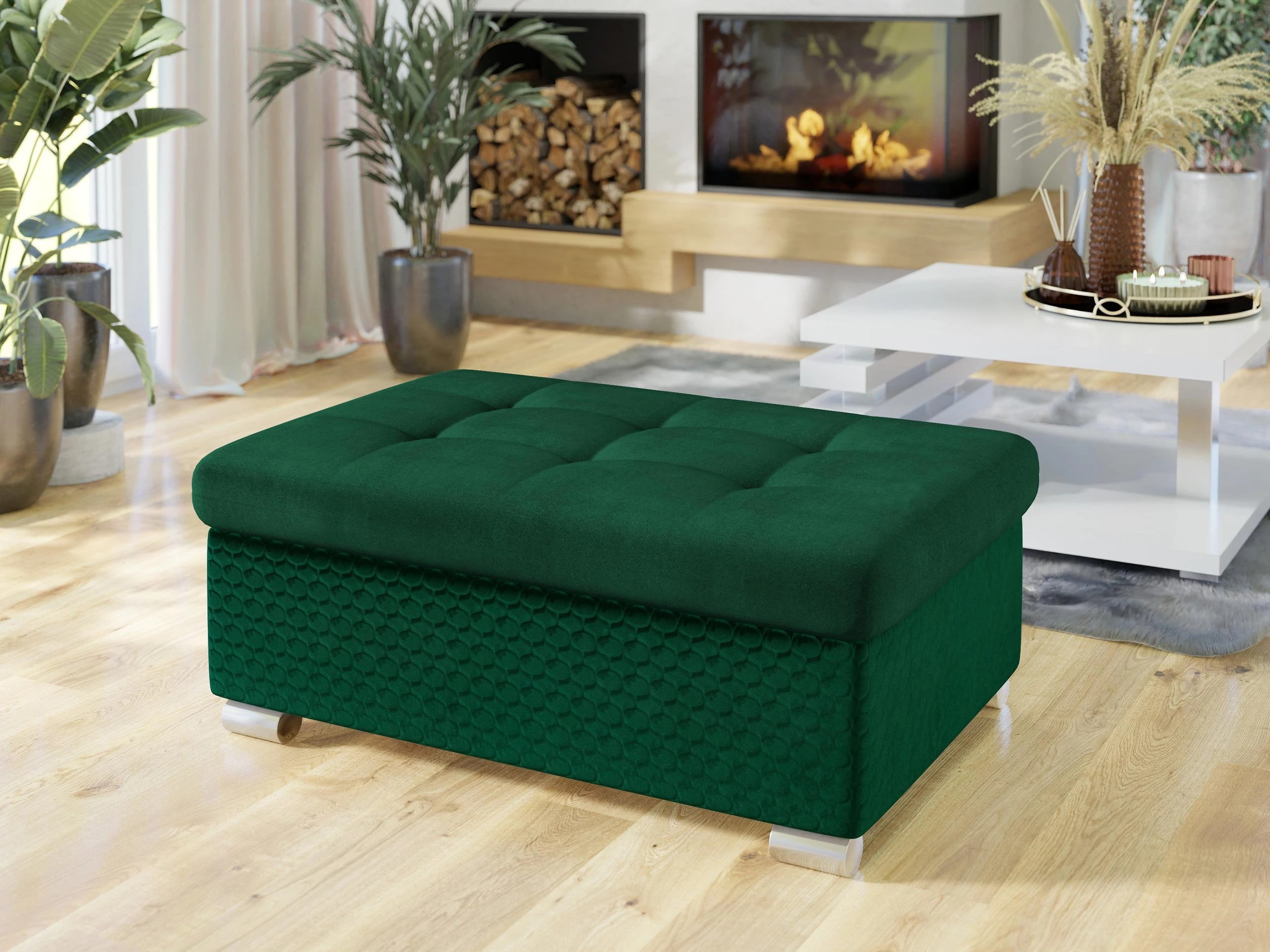 Banc rembourré Comfivo Gemma I (Magic Velvet 2225-151 + Venus Velvet 2941)