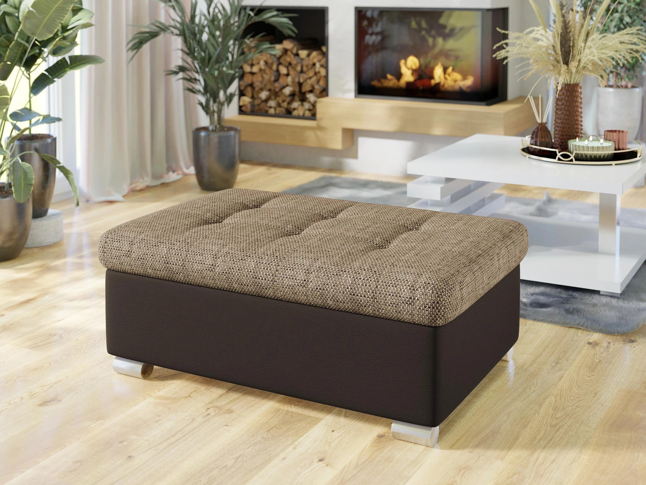 Banc rembourré Comfivo Gemma I (Soft 066 + Lawa 02)