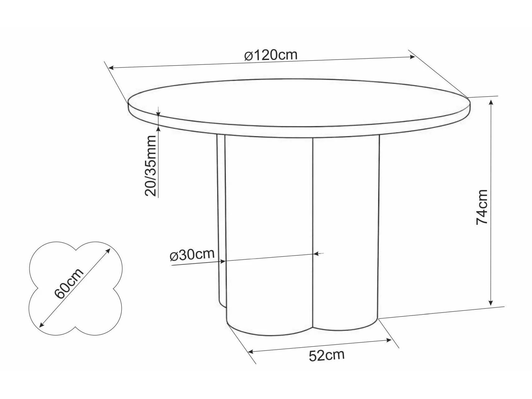Table Detroit 962 (Chêne)