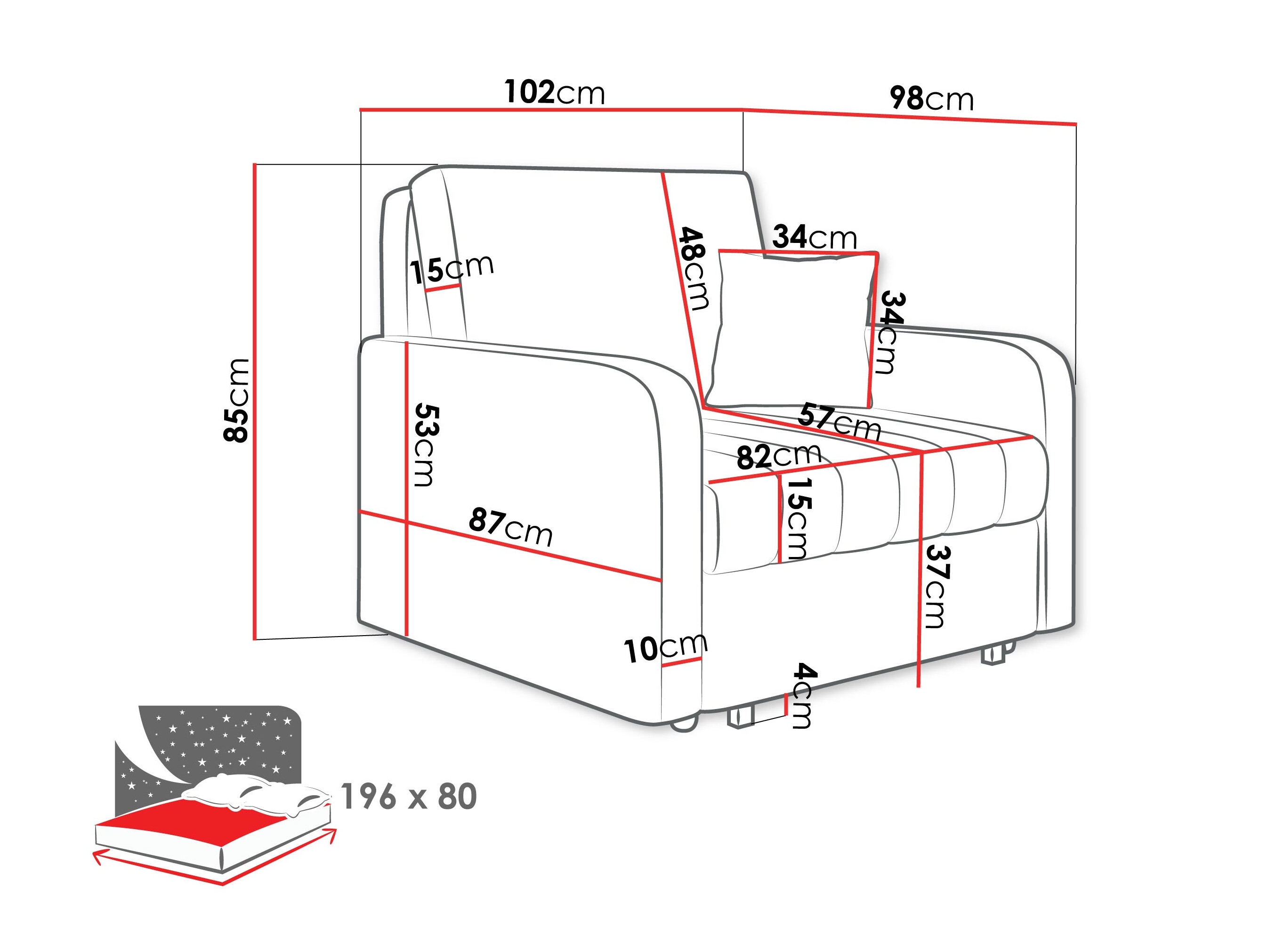 Fauteuil Columbus 258 (Polo 894)