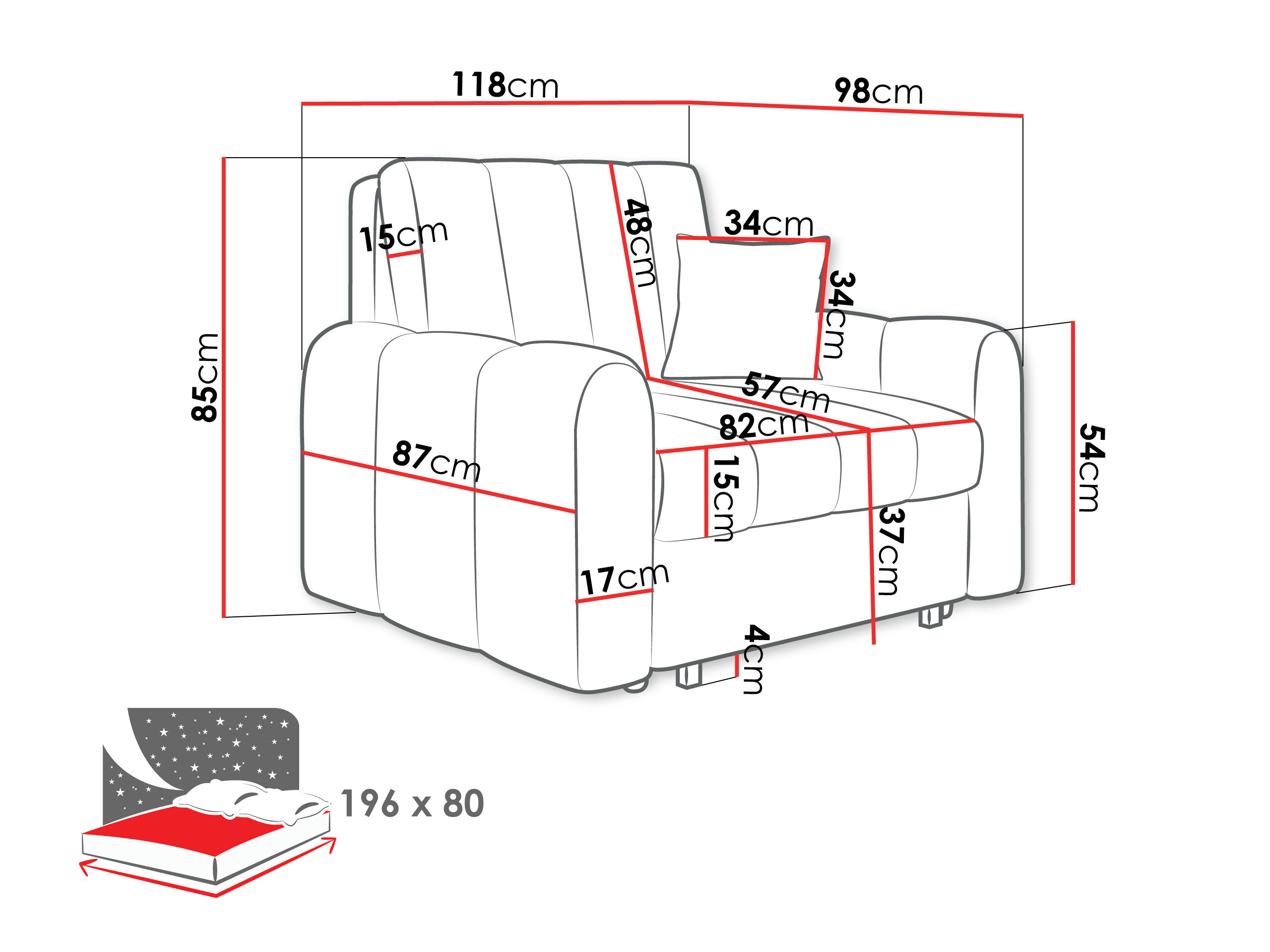 Fauteuil Columbus 262 (Lumo 30)