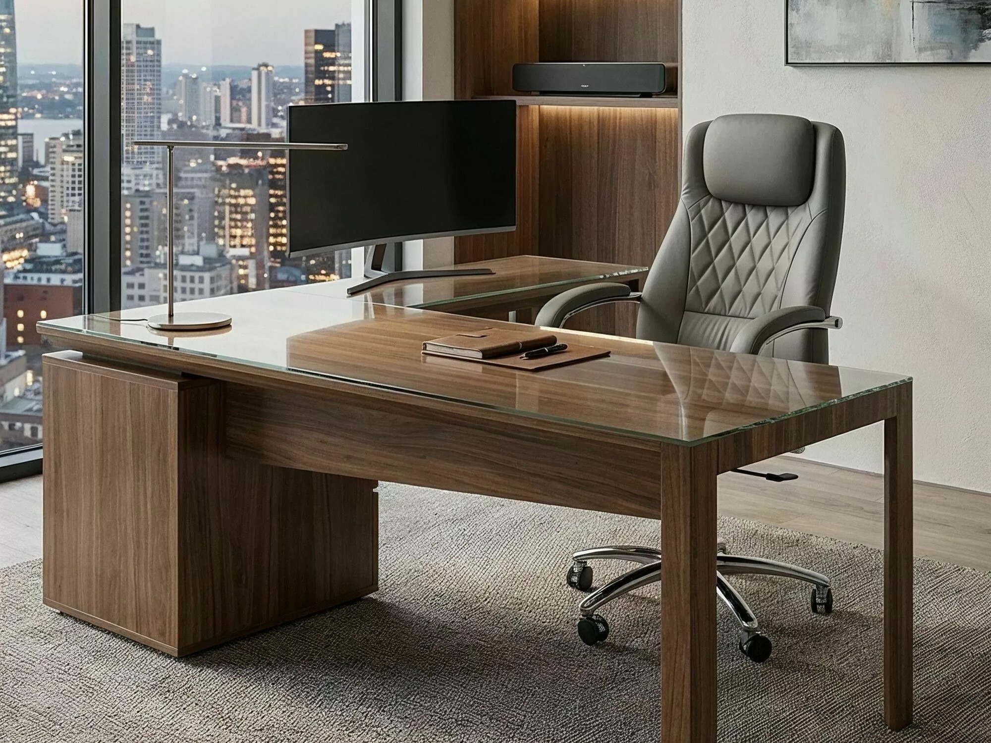 Chaise de bureau Detroit 970 (Gris)
