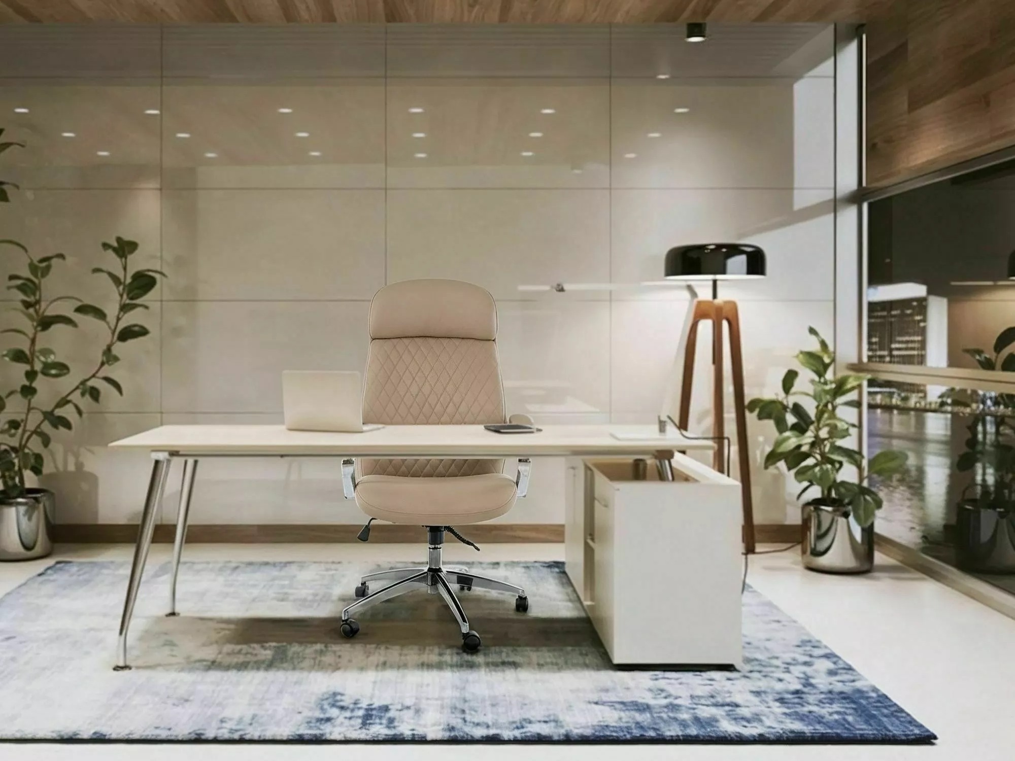 Chaise de bureau Detroit 972 (Beige)
