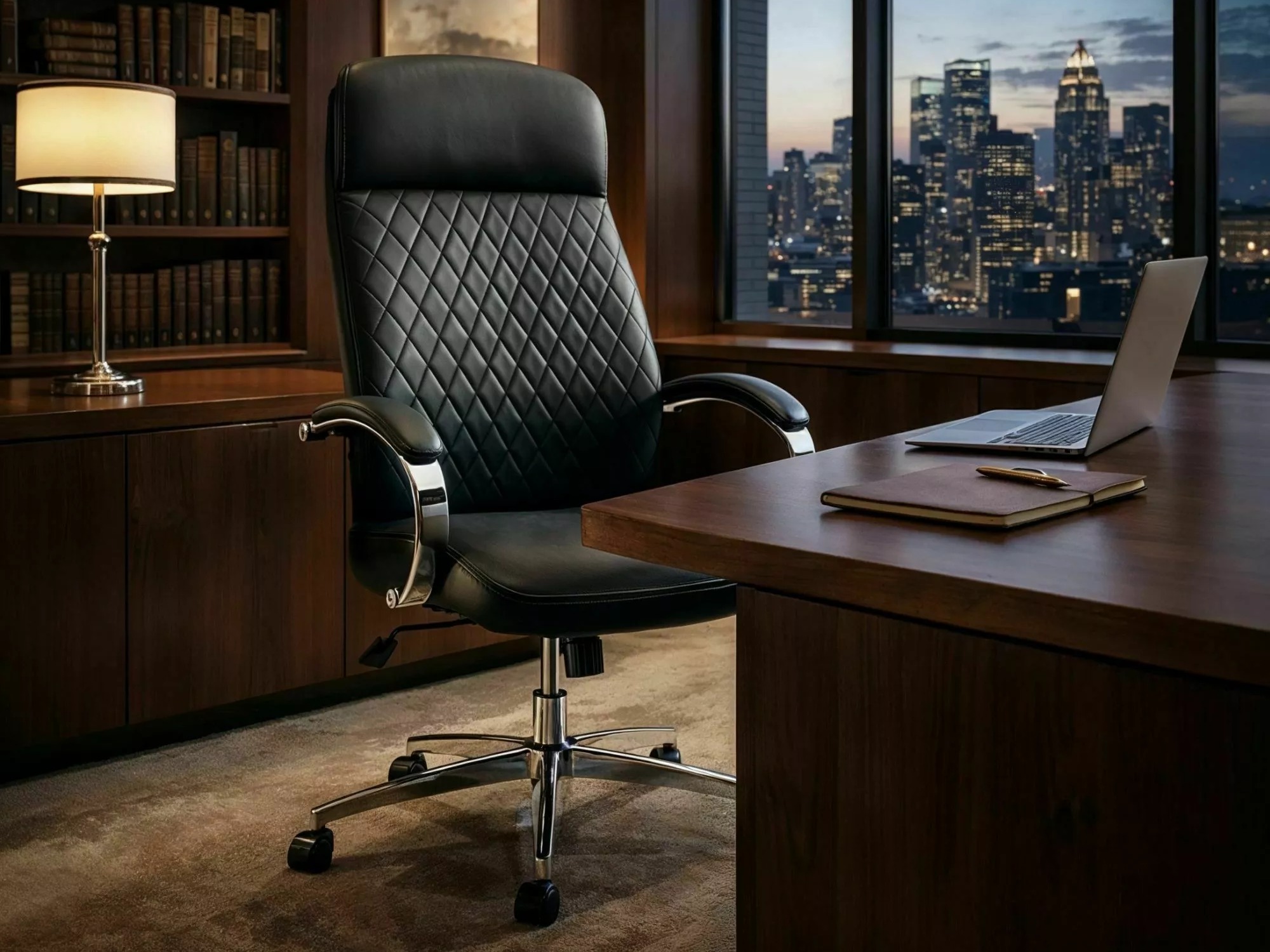 Chaise de bureau Detroit 972 (Noir)