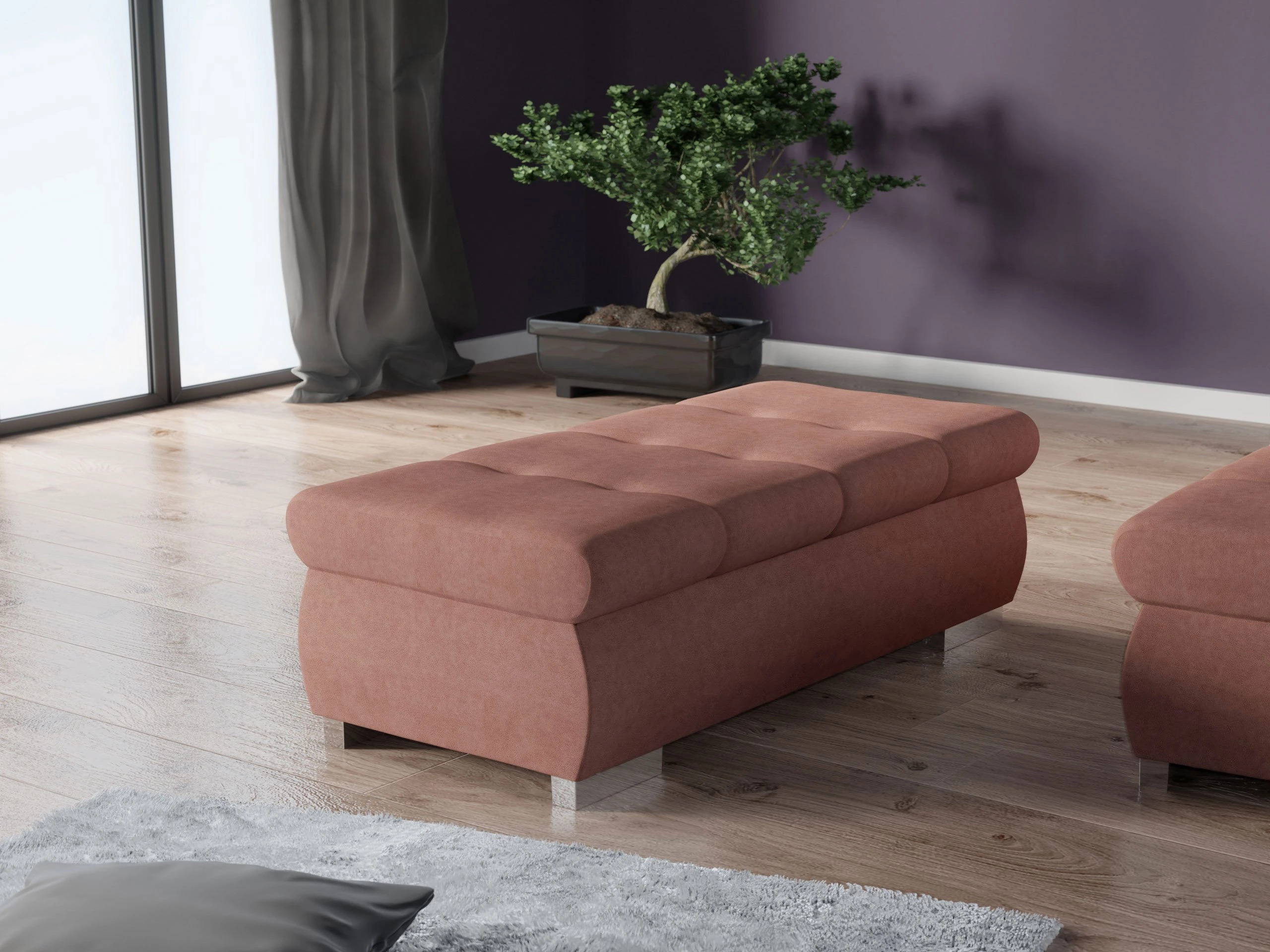 Banc rembourré Comfivo Nitor I (Uttario Velvet 2955)