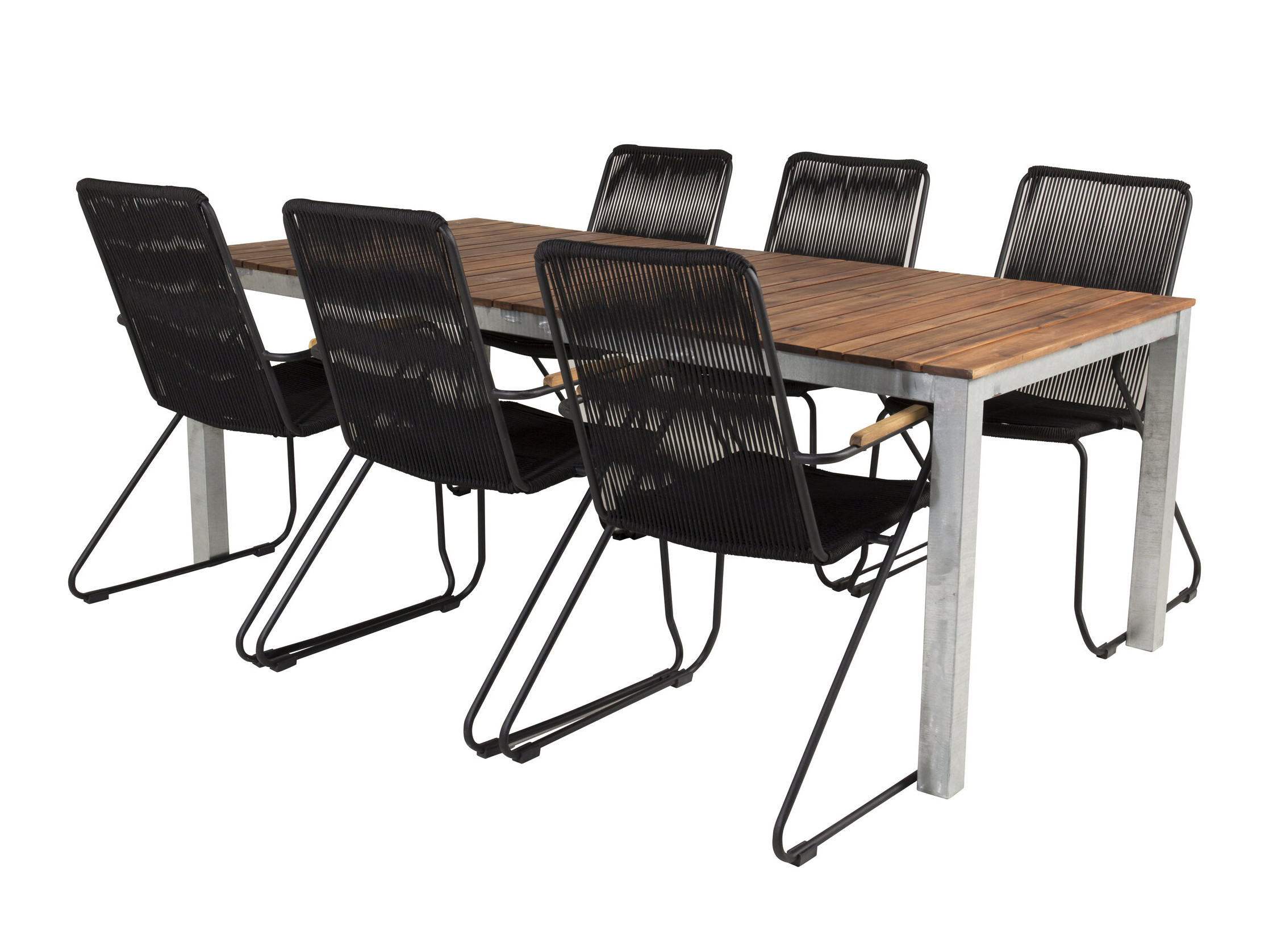 Ensemble table et chaises Dallas 5320 (Noir)