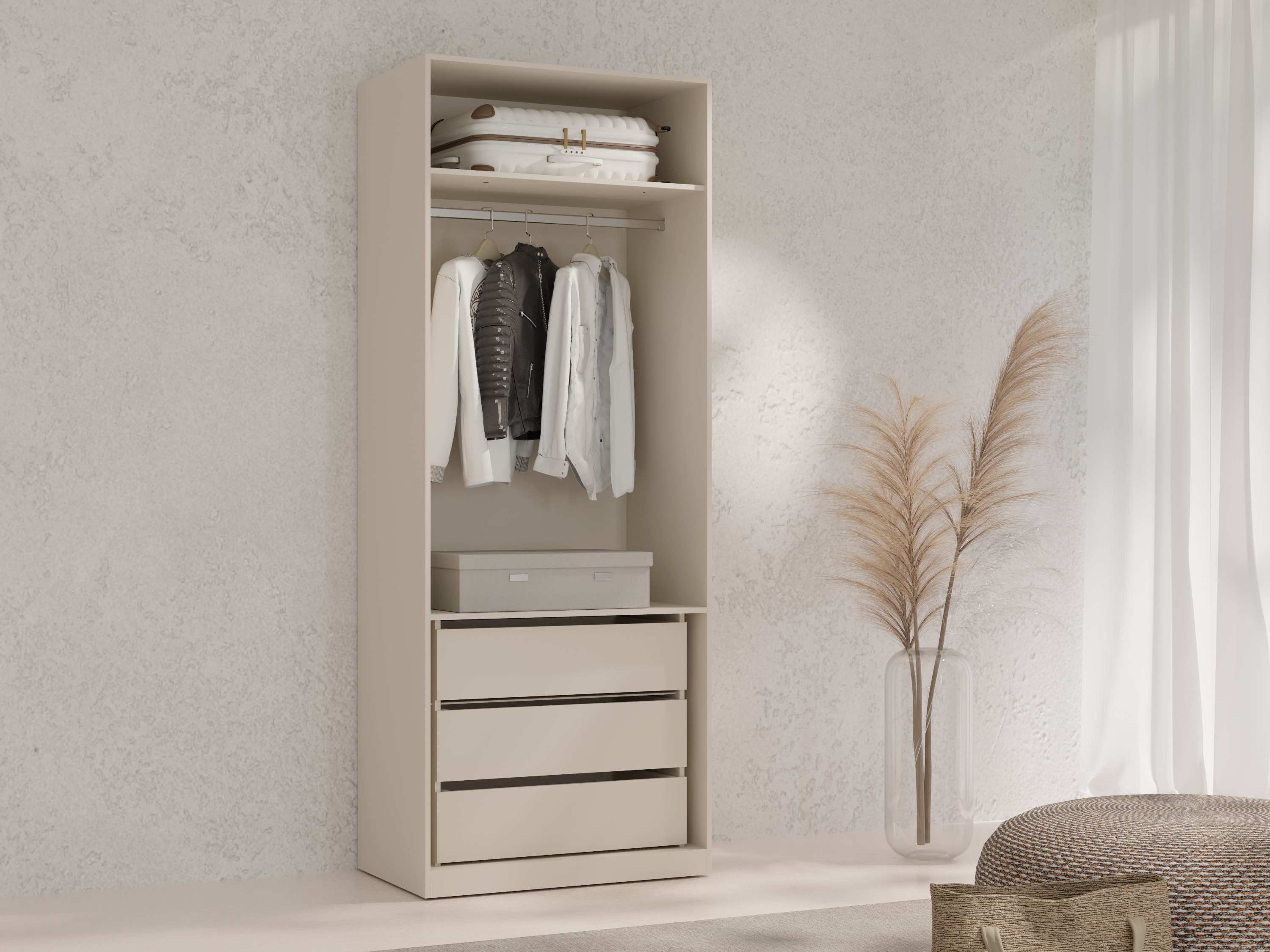 Armoire Toledo 145 (Beige)