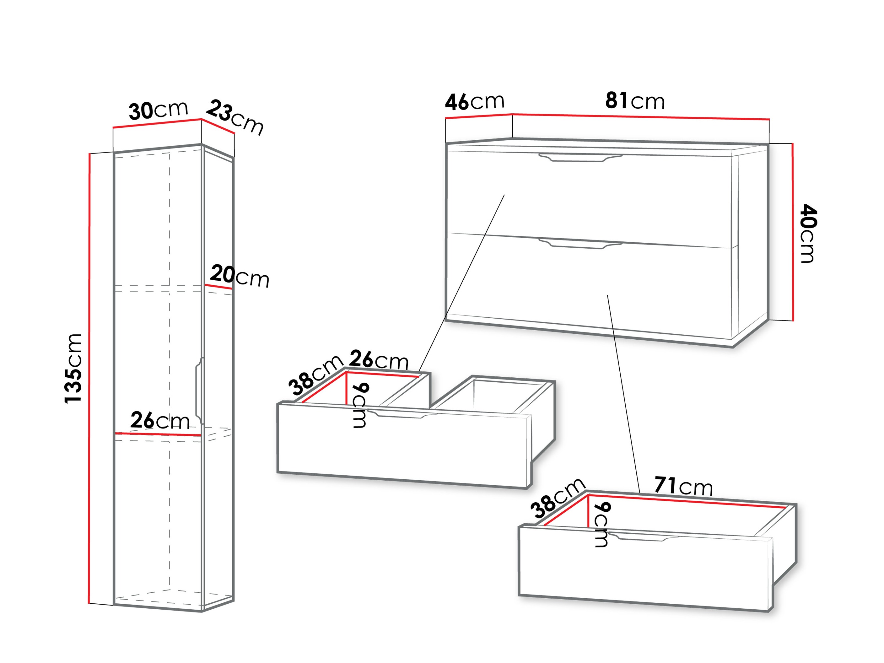 Ensemble de salle de bain Miami 412