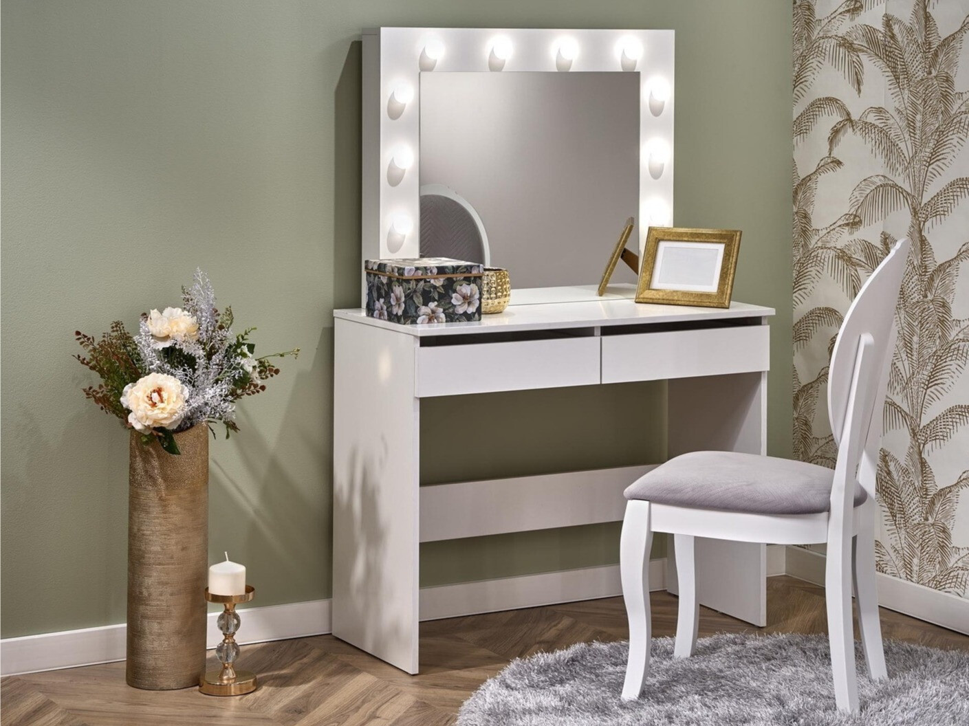 Coiffeuse Houston Gaudium (Blanc)
