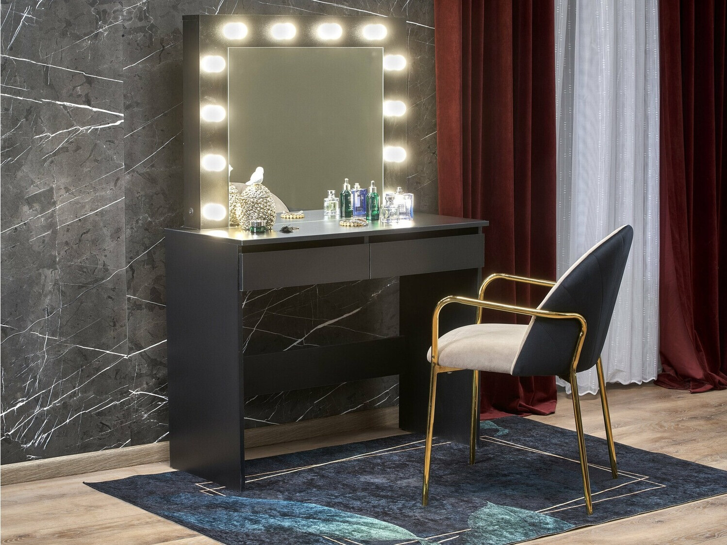Coiffeuse Houston Gaudium (Noir)