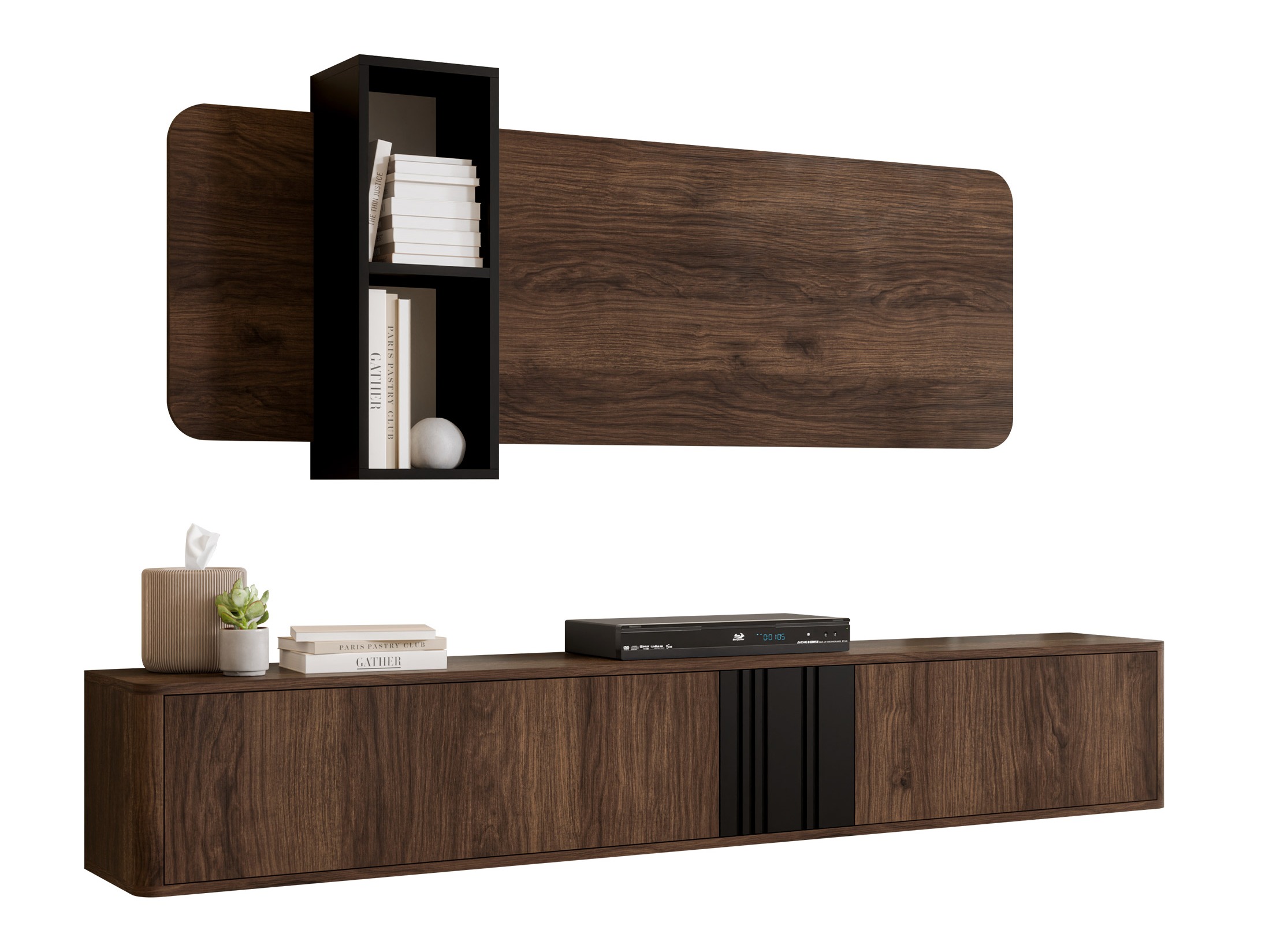 Meuble TV Dormele 121 (Noyer)
