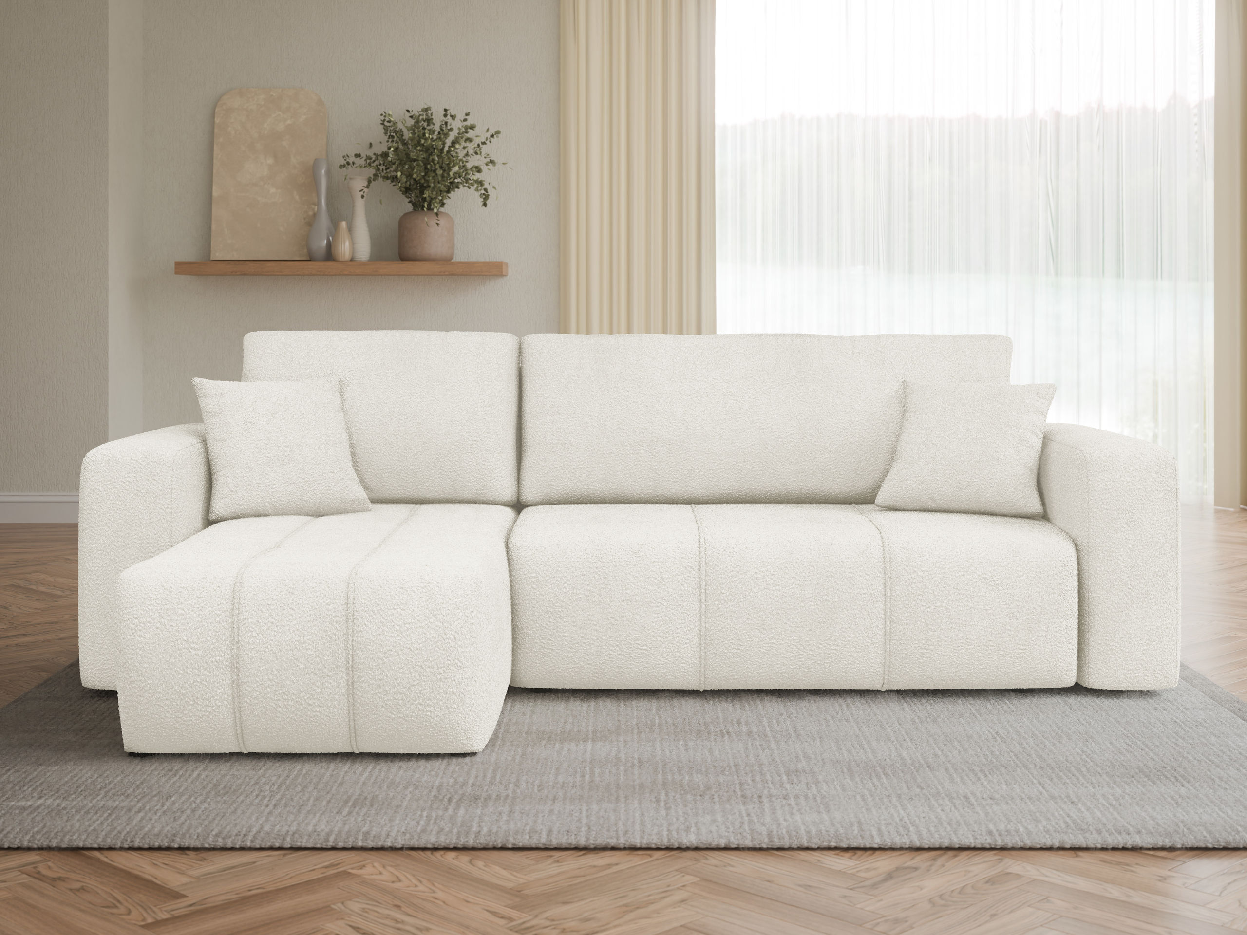 Canapé d'angle Comfivo Laurus (Coral 15)
