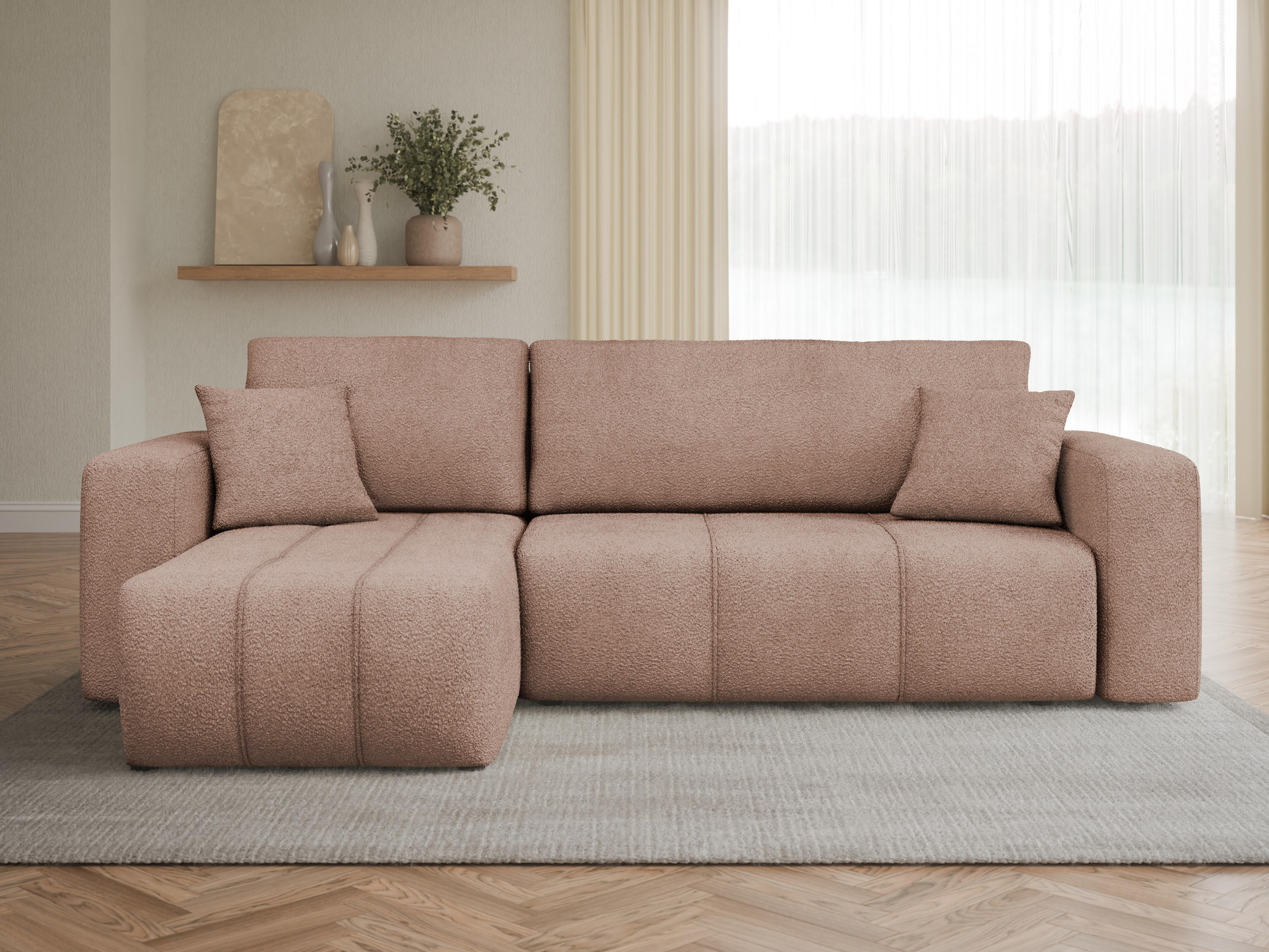 Canapé d'angle Comfivo Laurus (Coral 45)