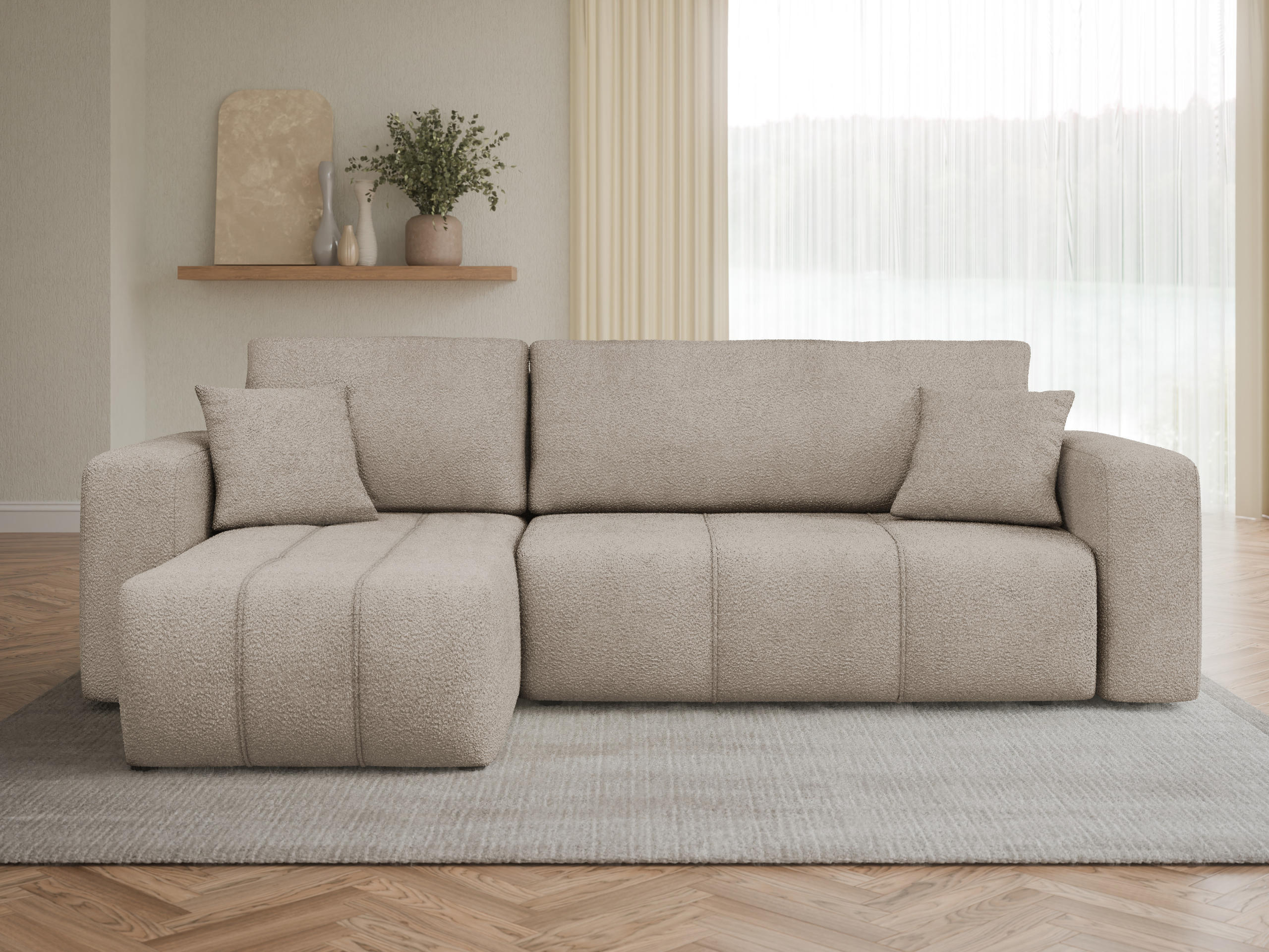 Canapé d'angle Comfivo Laurus (Coral 50)