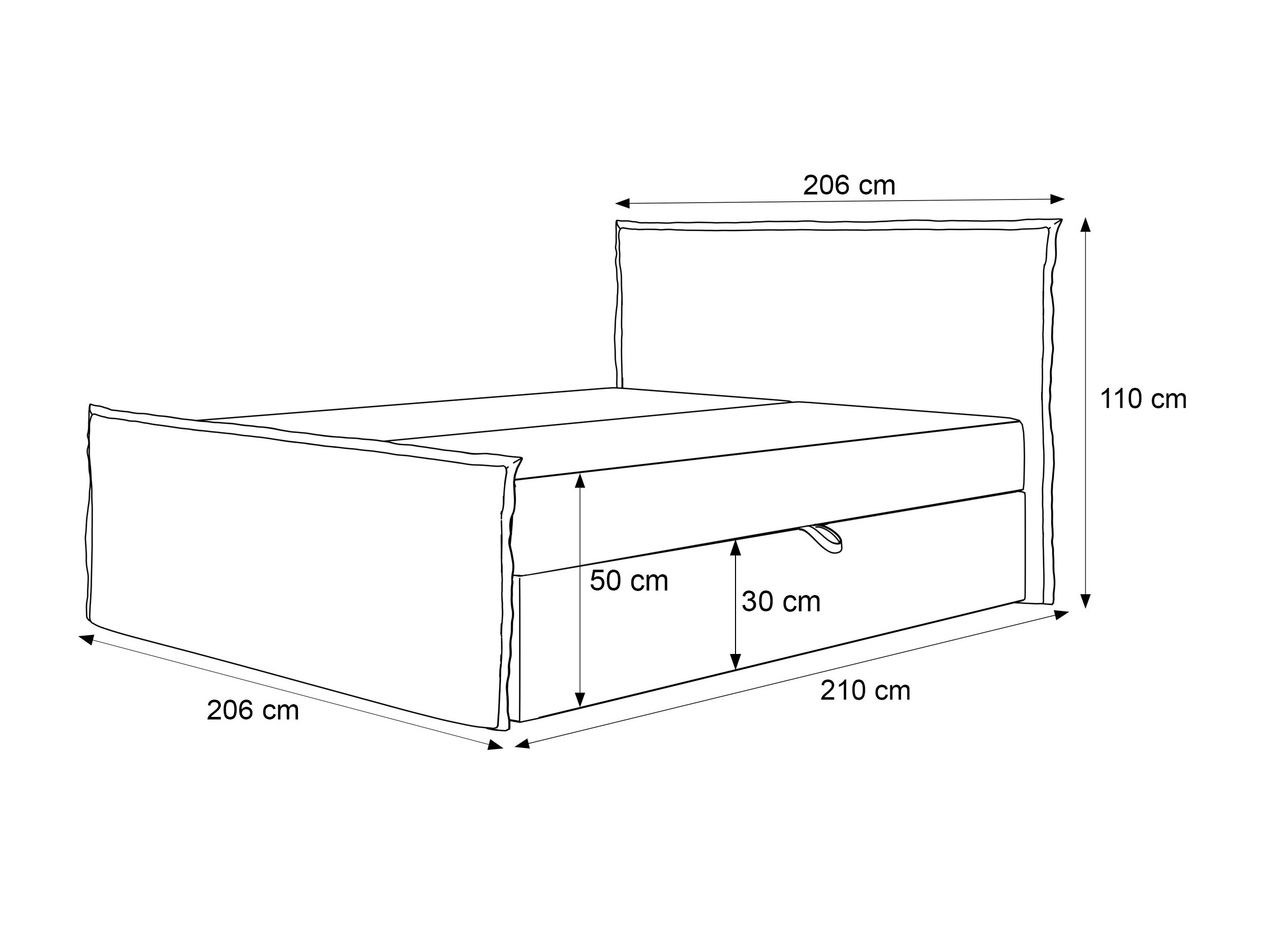 Lit boxspring Martinez 122 (Coral 10)