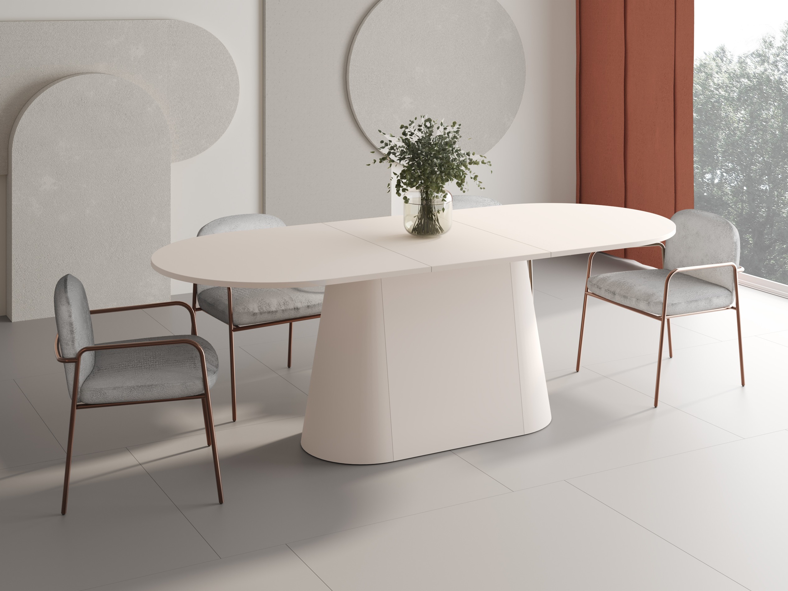 Table Hoboken 102 (Cachemire)