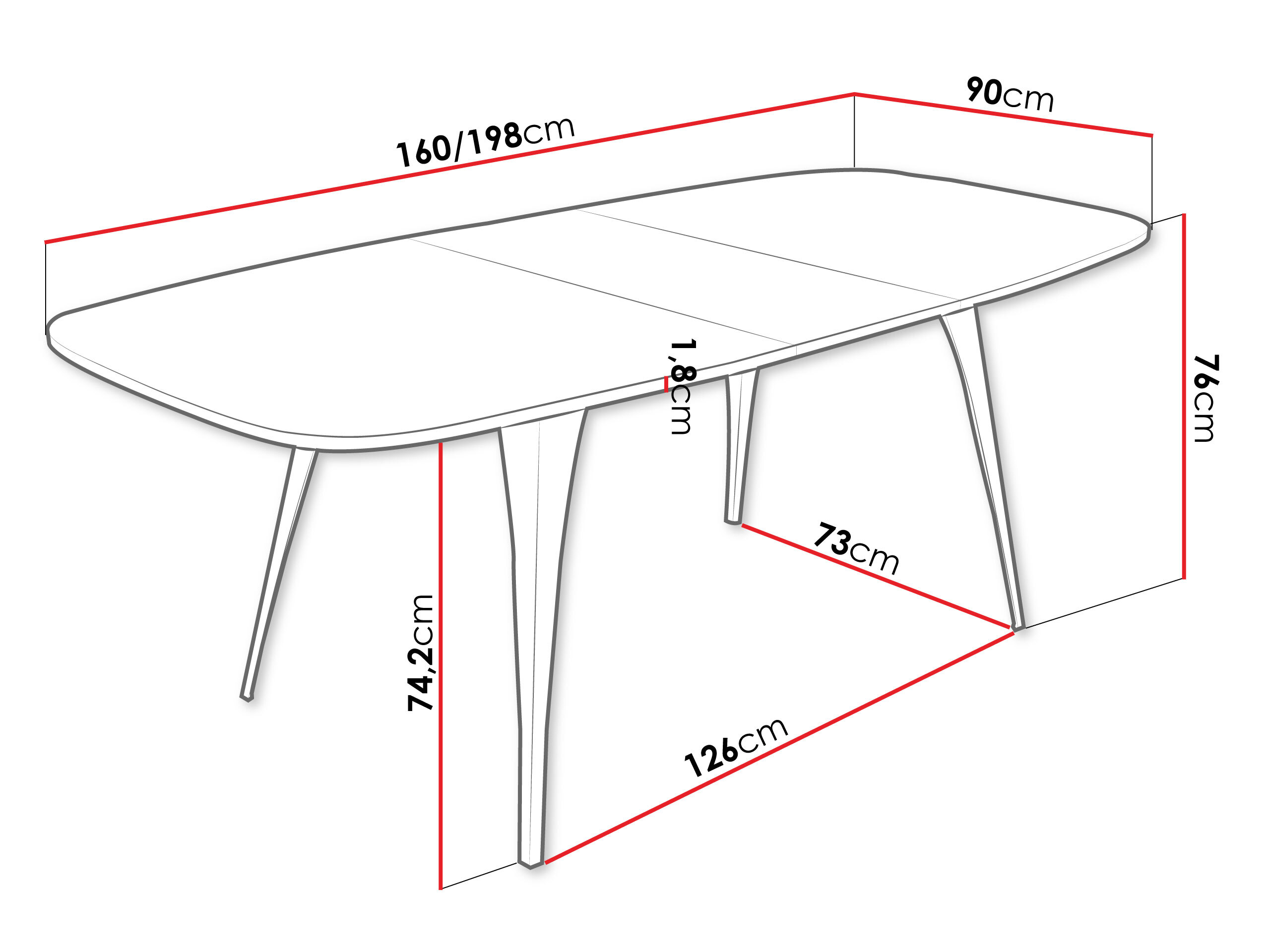 Table Oswego 131 (Chêne doré artisanal)