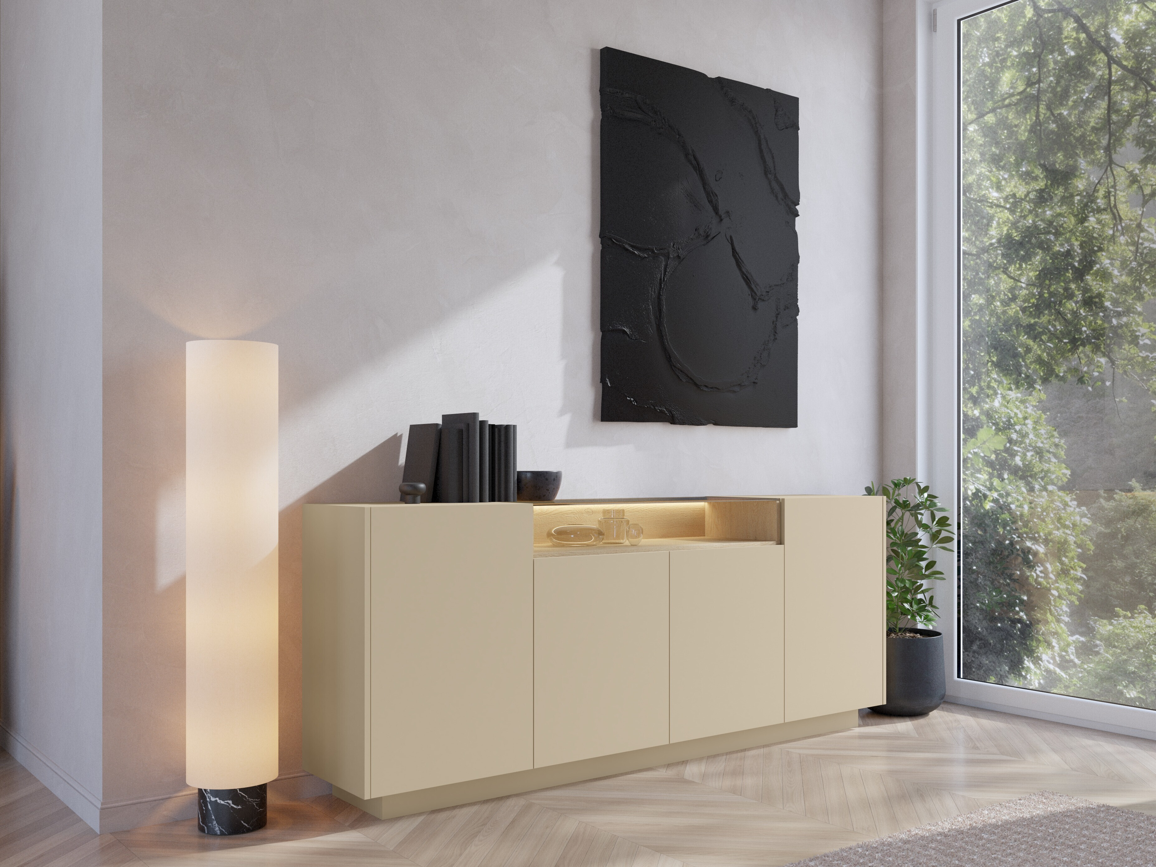 Buffet Salmeli 106 (Cappuccino)