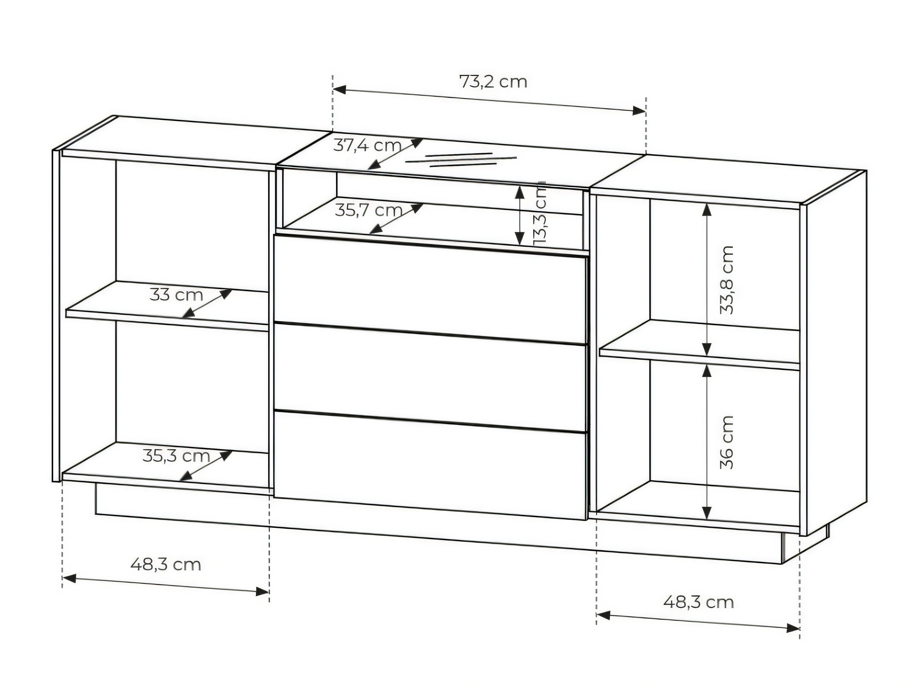 Commode Salmeli 100 (Cappuccino)